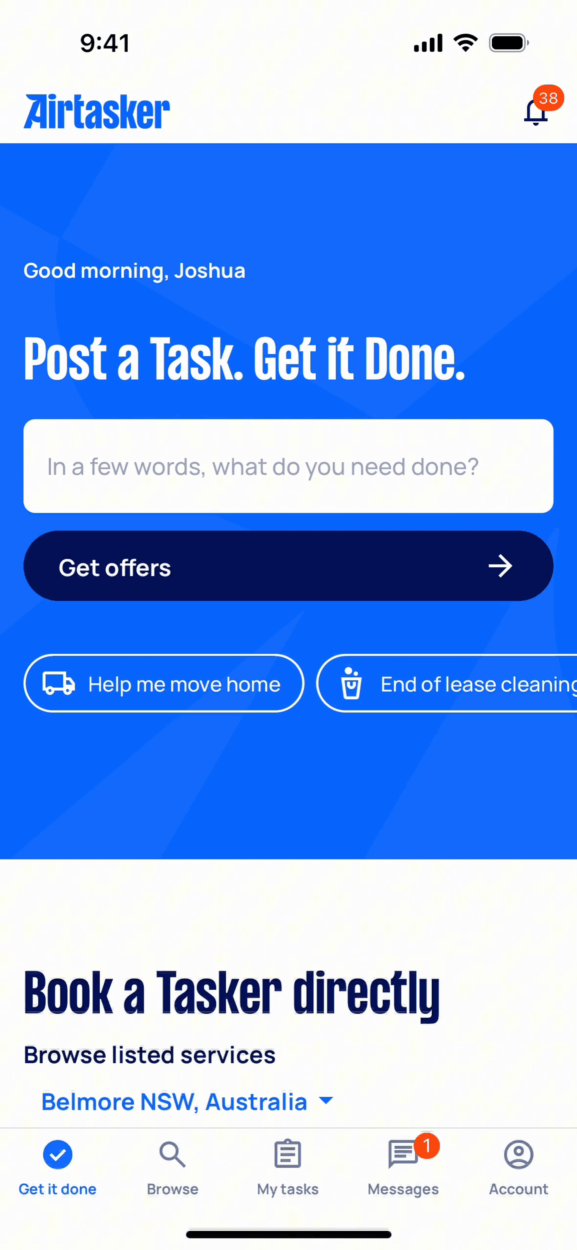 Airtasker iOS Jobs & Recruitment interface screenshot 9