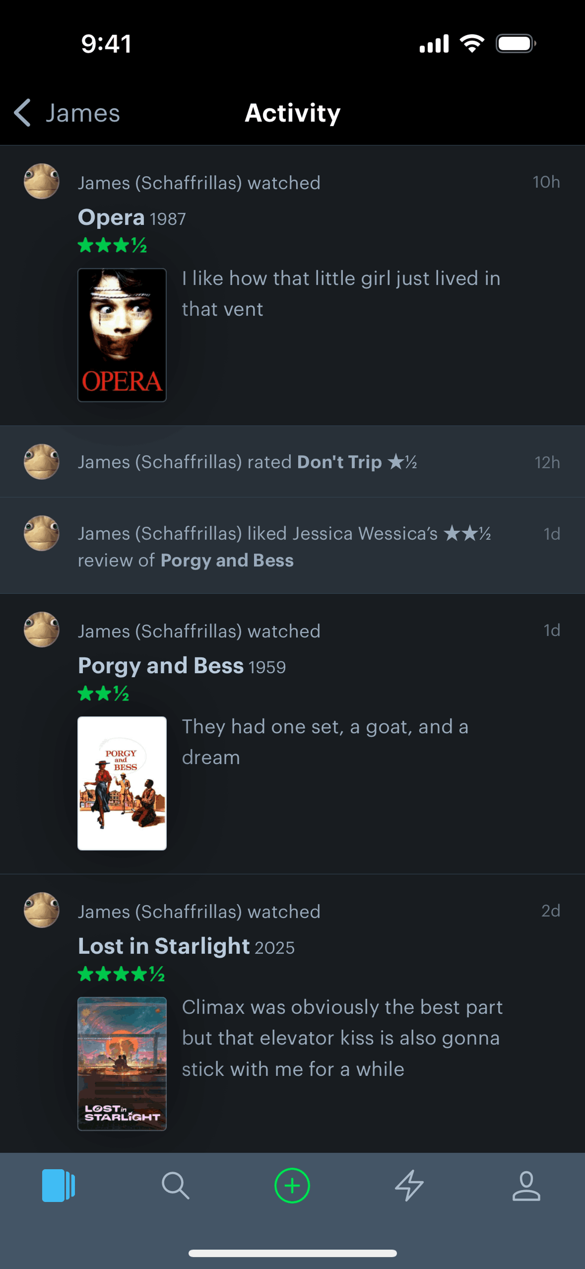 Letterboxd iOS Social Networking interface screenshot 19