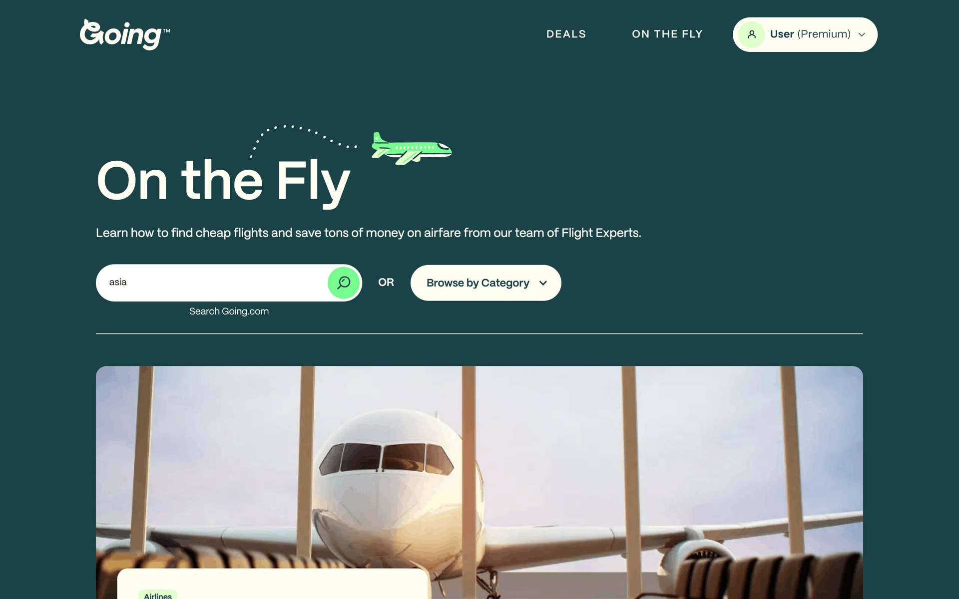 Going Web Travel & Transportation interface screenshot 5