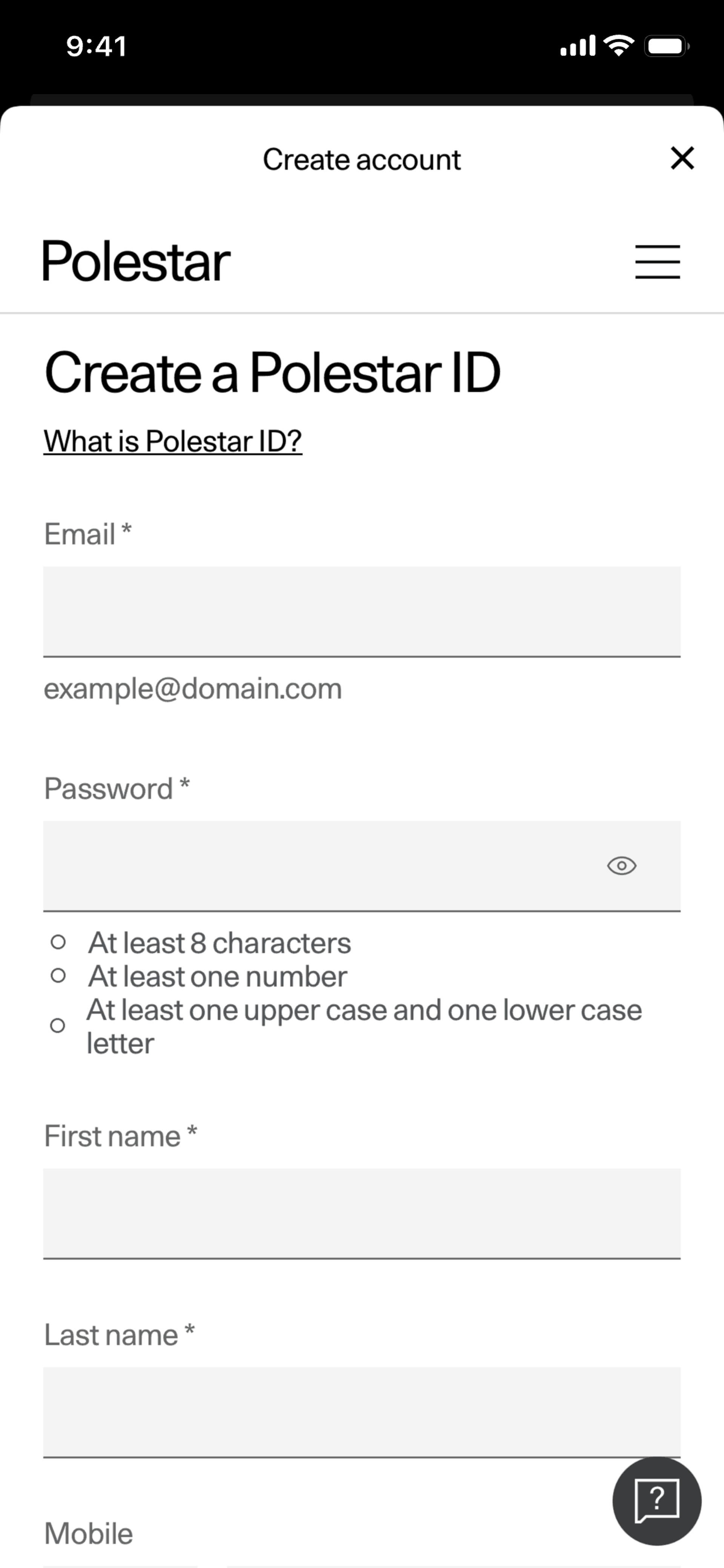 Polestar iOS Lifestyle interface screenshot 15