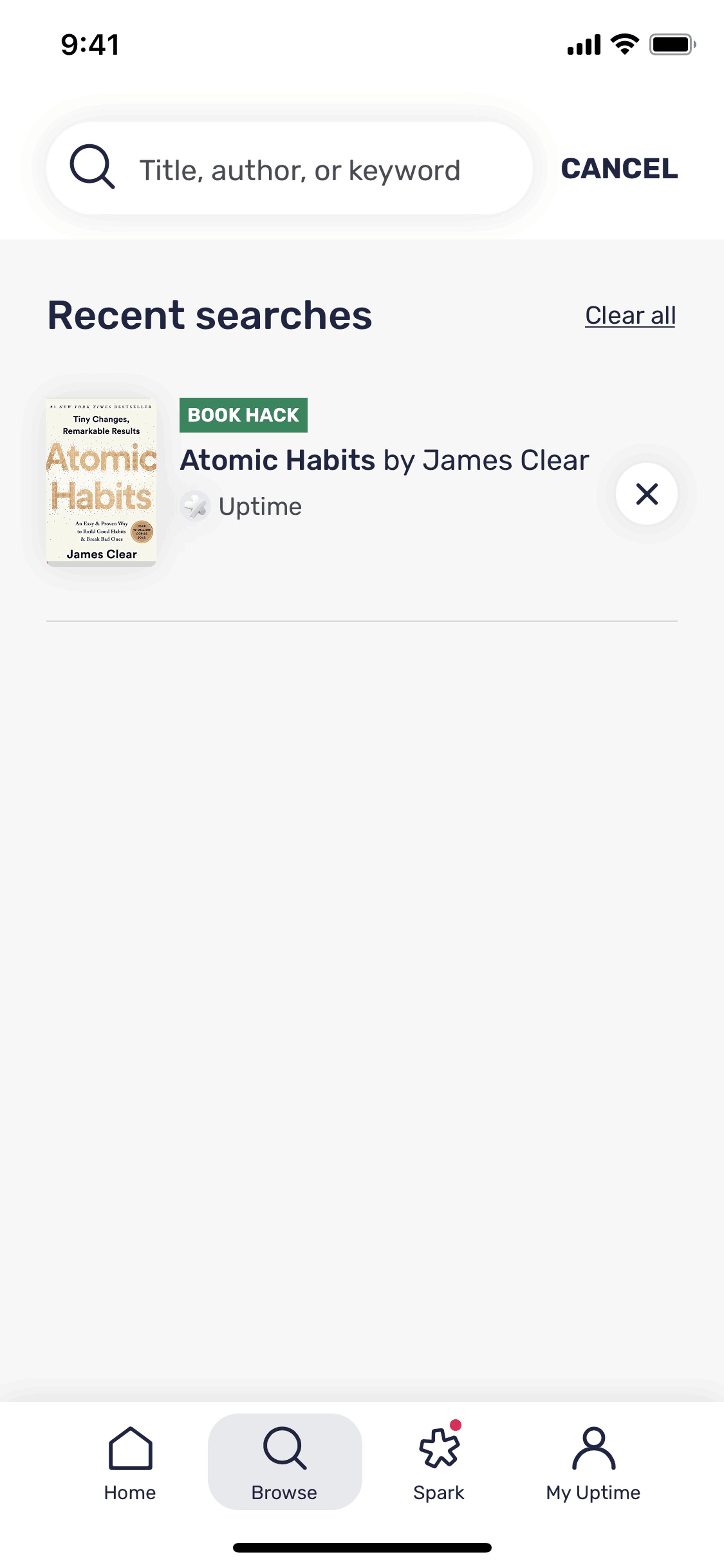 Uptime iOS Education interface screenshot 19