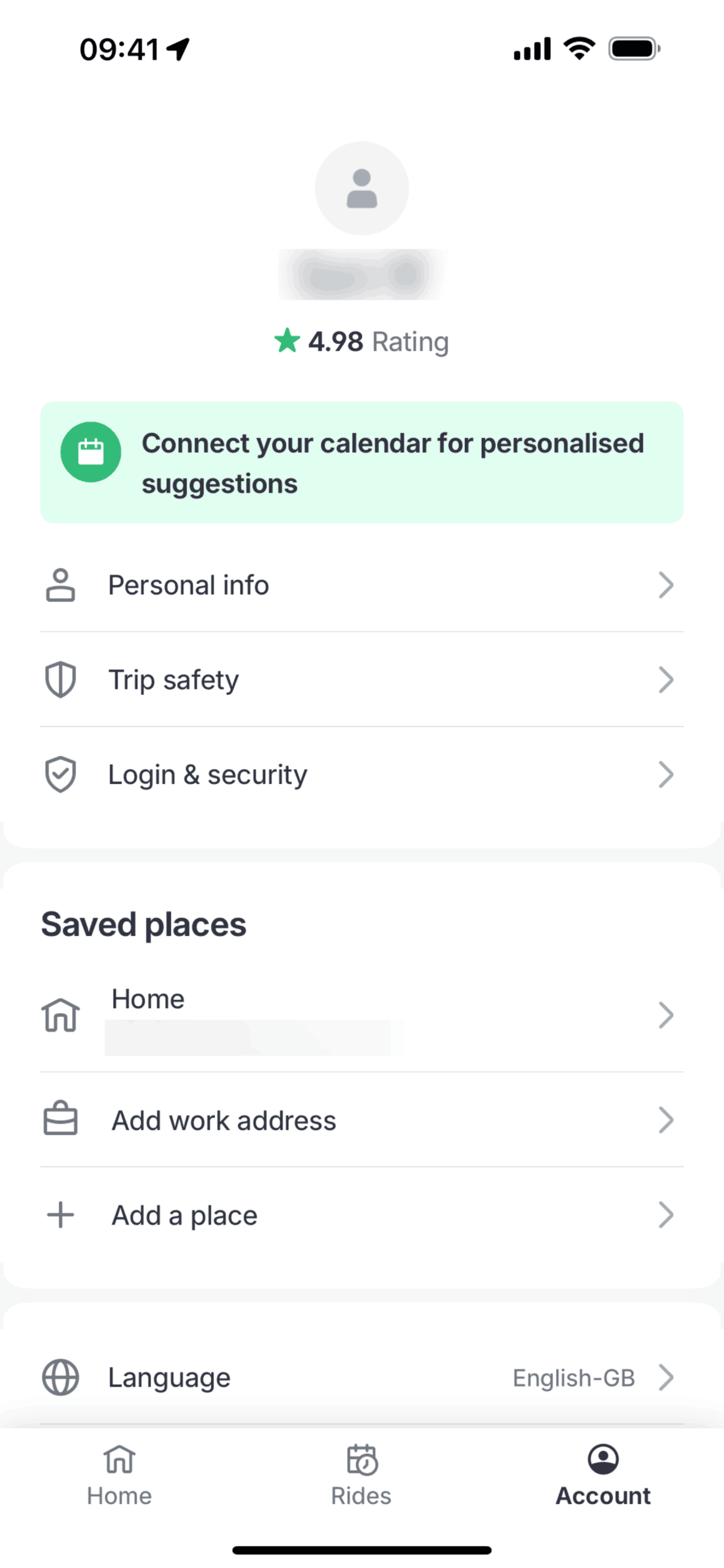 Bolt iOS Travel & Transportation interface screenshot 9
