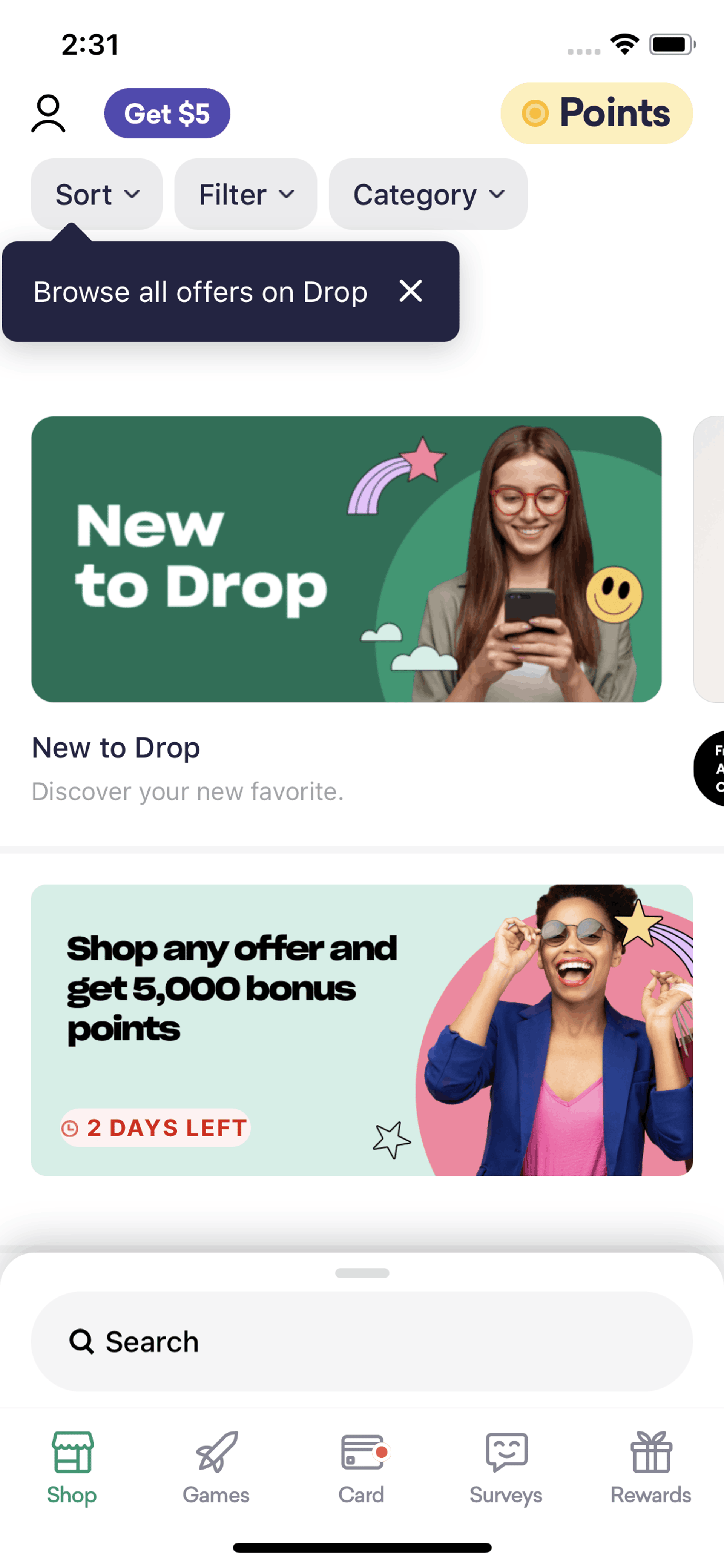 Drop iOS Lifestyle interface screenshot 15