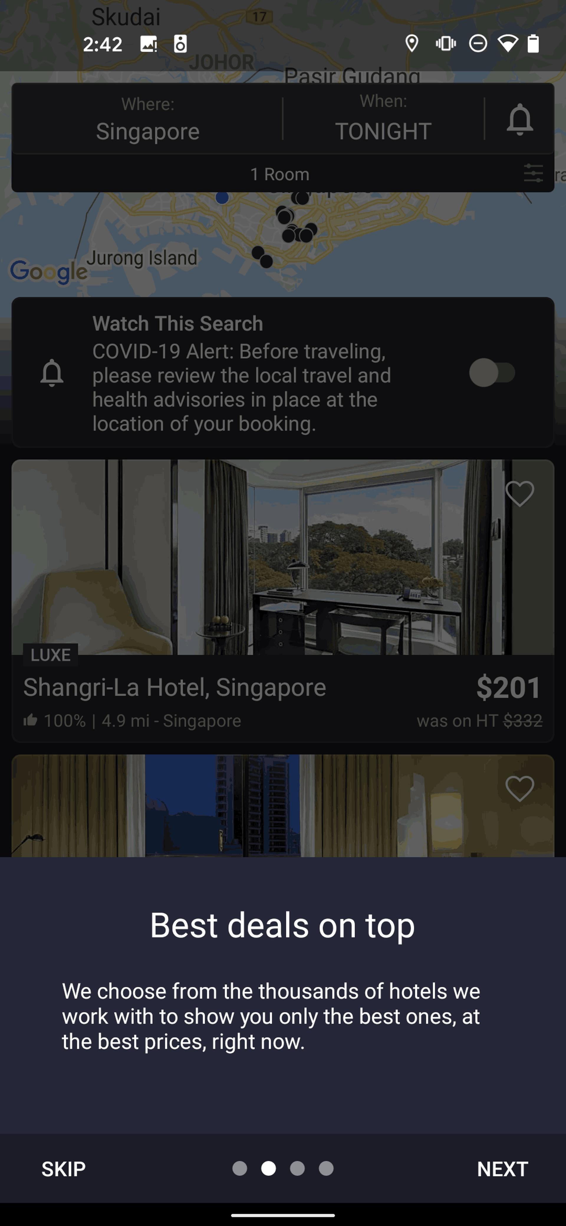 HotelTonight Android Travel & Transportation interface screenshot 4