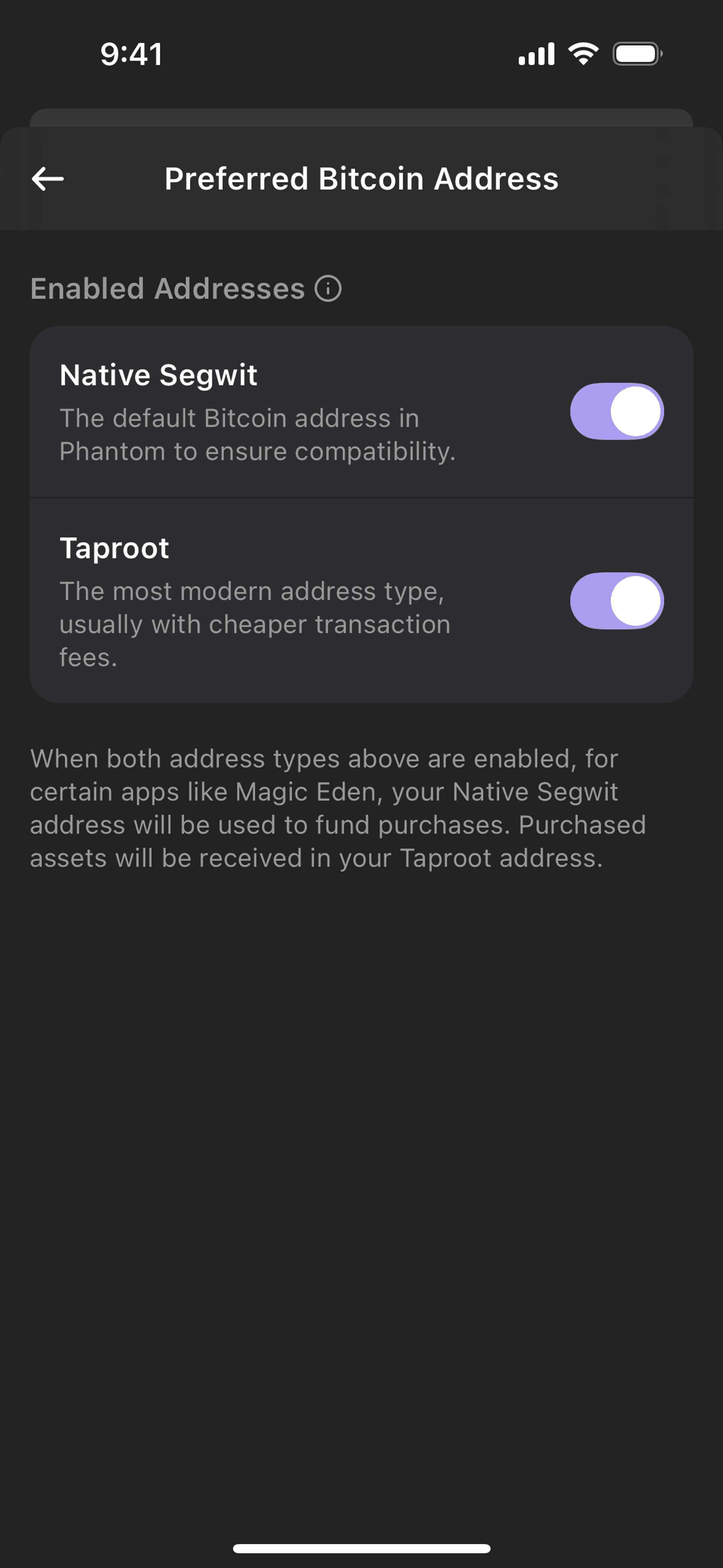 Phantom iOS Crypto & Web3 interface screenshot 7