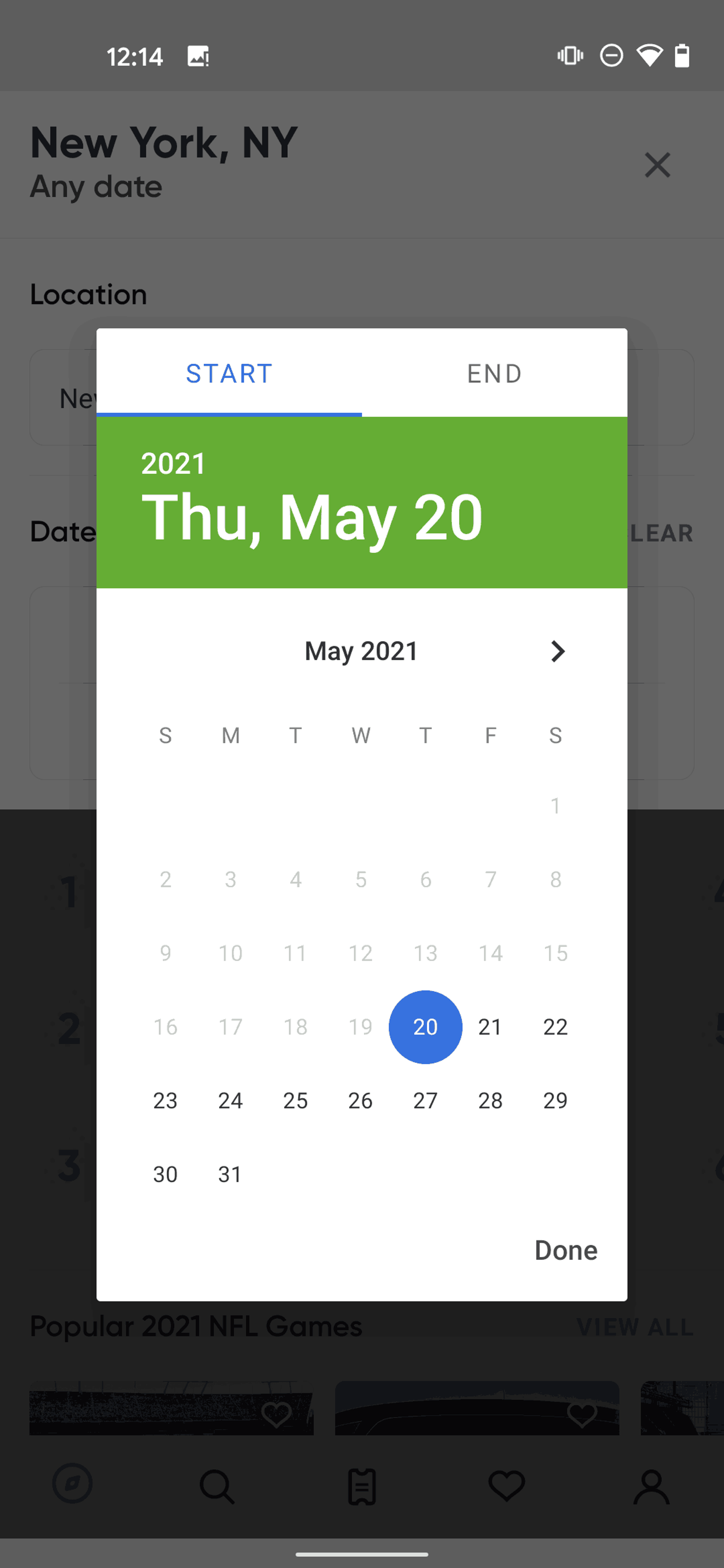 SeatGeek Android Entertainment interface screenshot 18