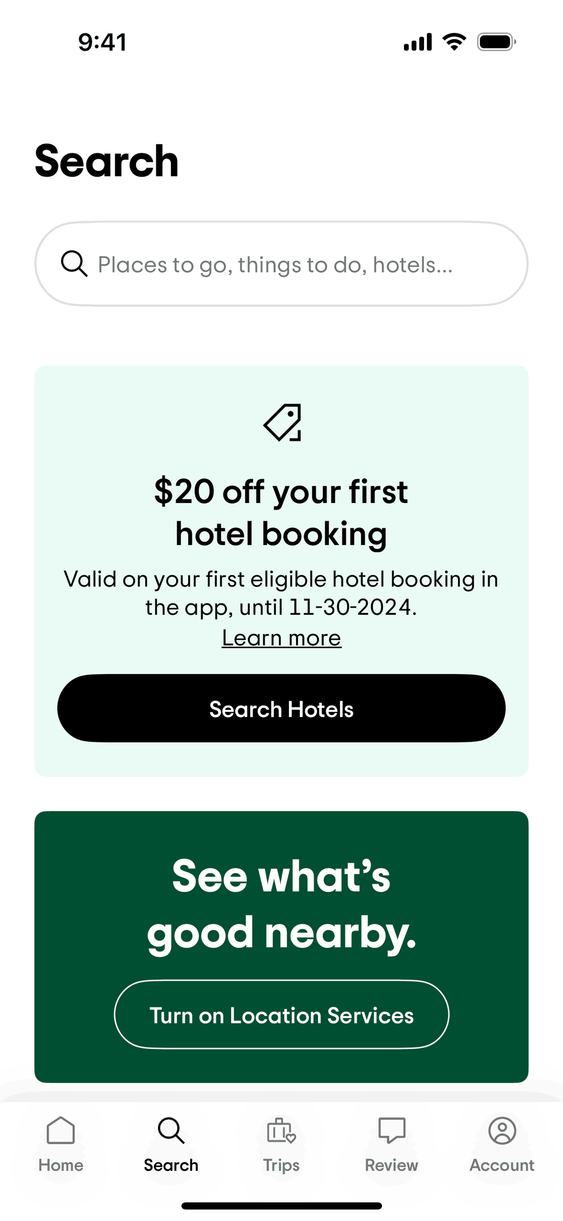 Tripadvisor iOS Travel & Transportation interface screenshot 1