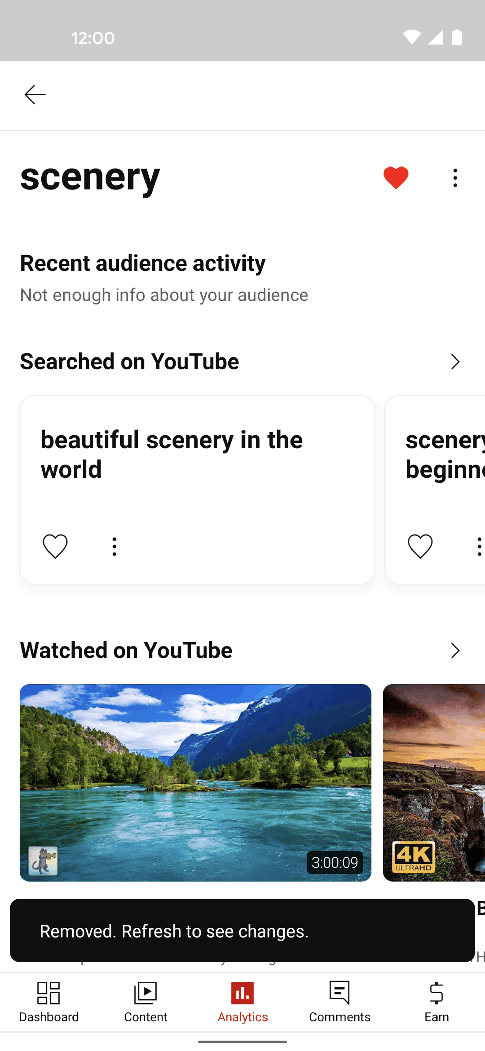 YouTube Studio Android Photo & Video interface screenshot 15