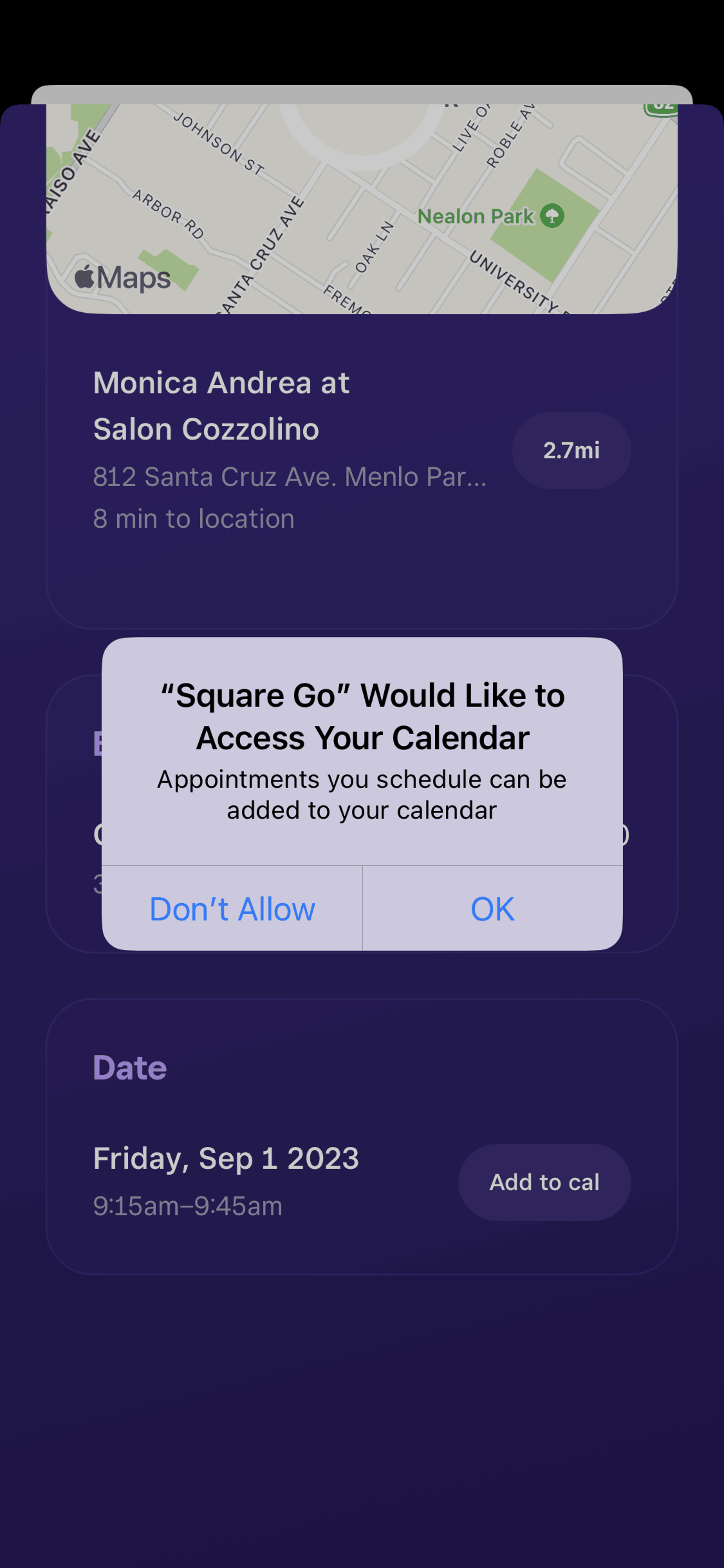 Square Go iOS Lifestyle interface screenshot 15
