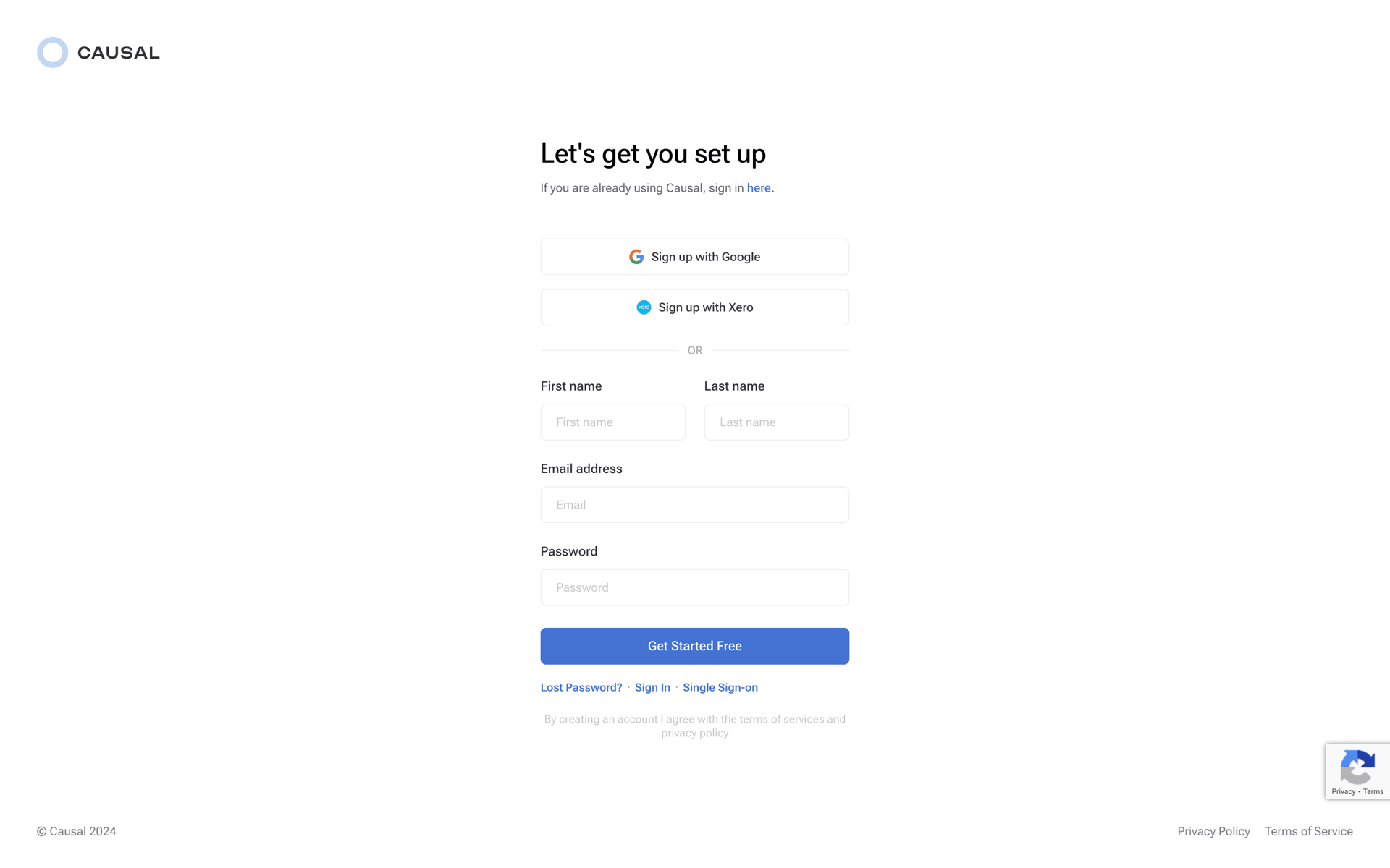 Causal Web Productivity interface screenshot 3