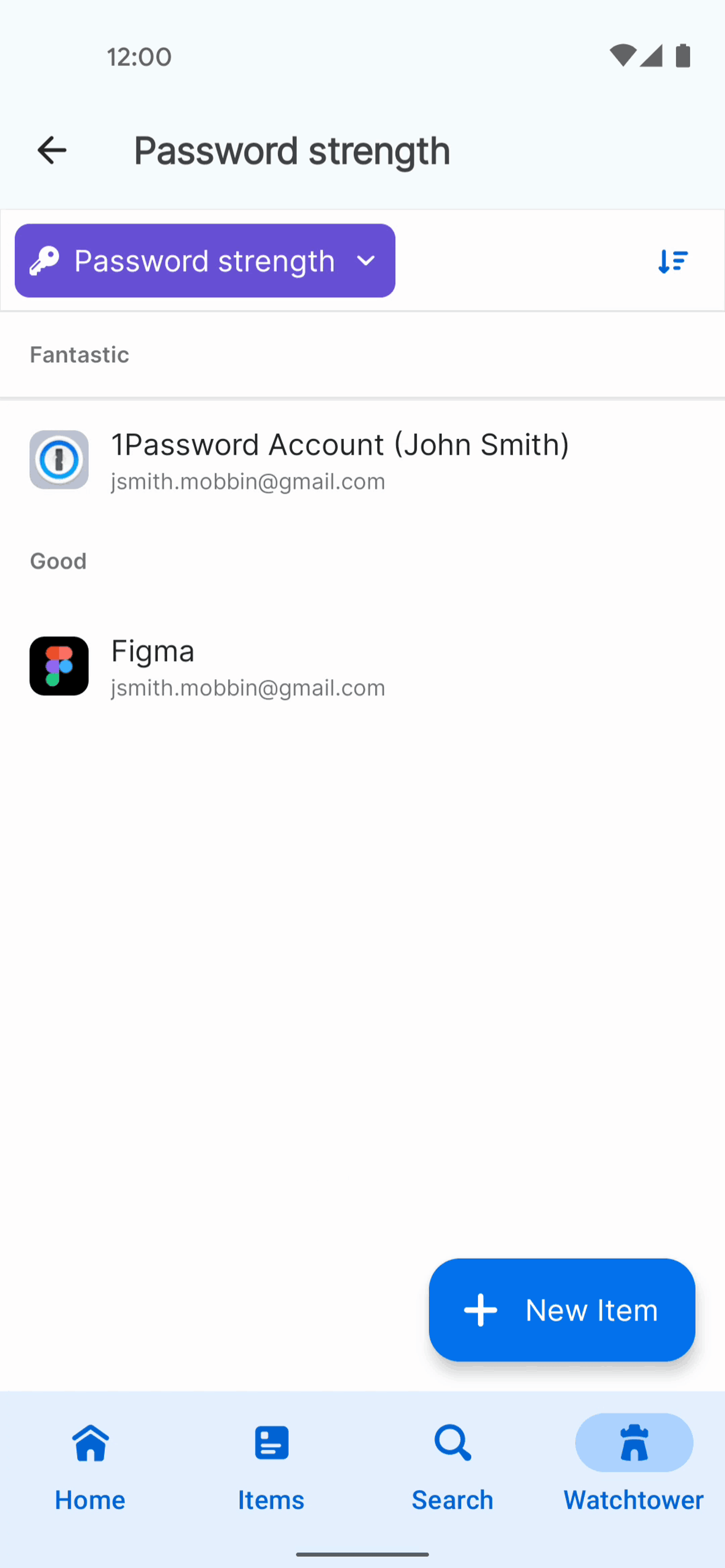 1Password Android Productivity interface screenshot 14