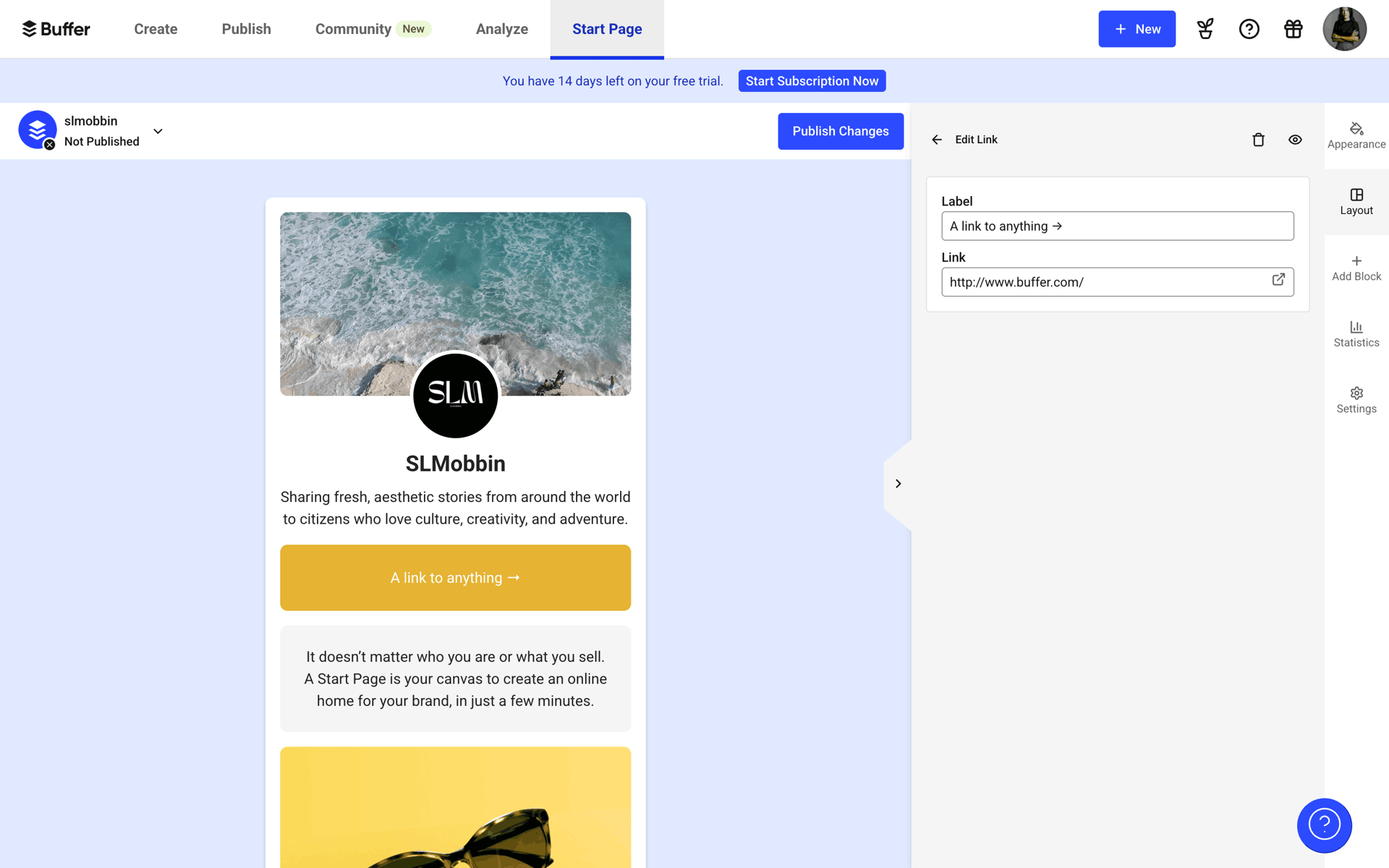 Buffer Web Business interface screenshot 7