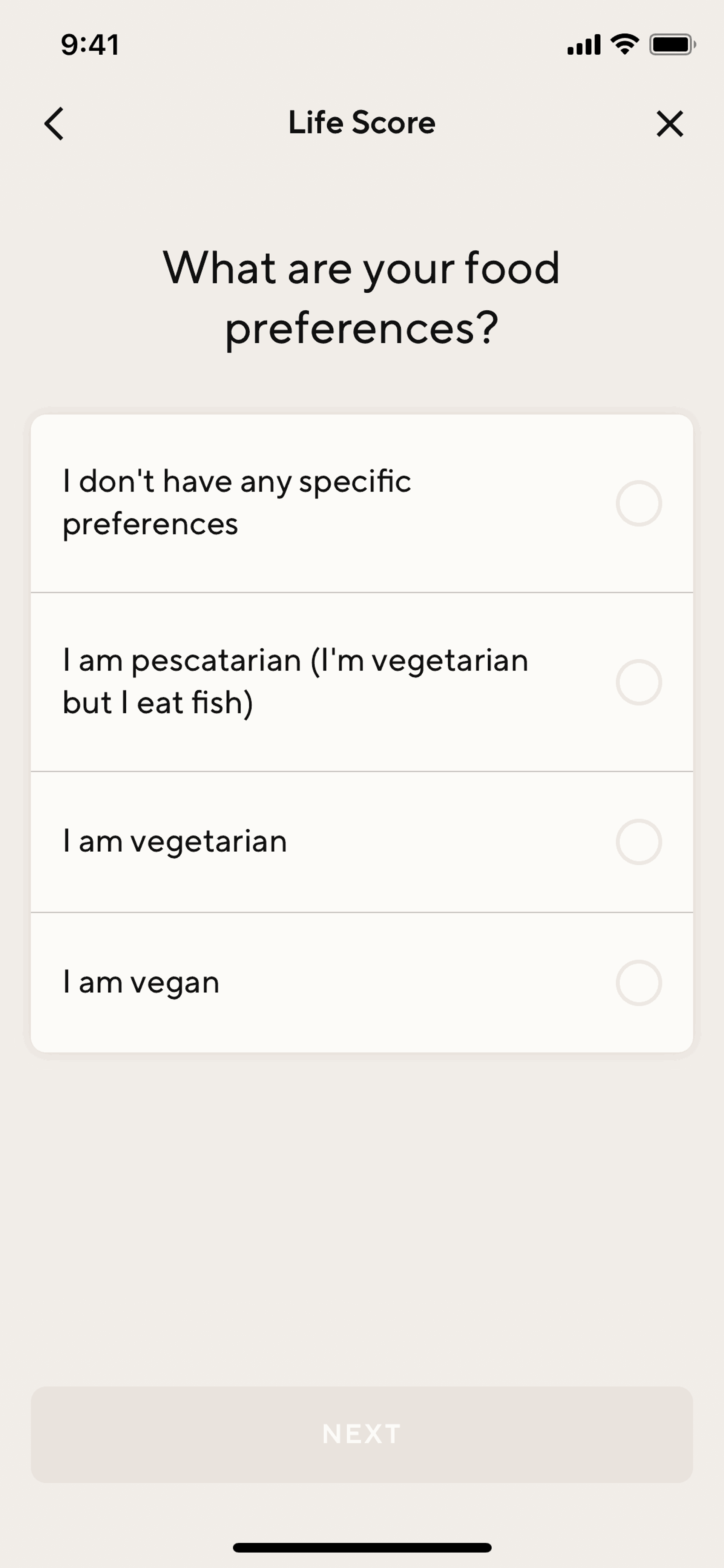 Lifesum iOS Health & Fitness interface screenshot 22