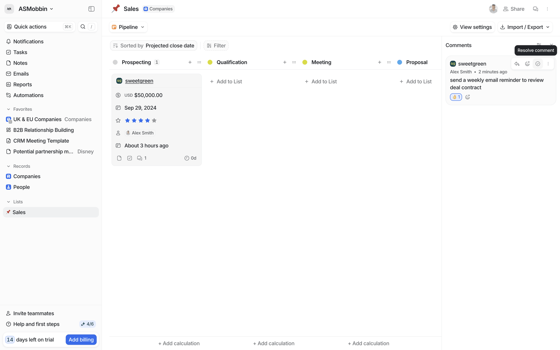 Attio Web Productivity interface screenshot 19