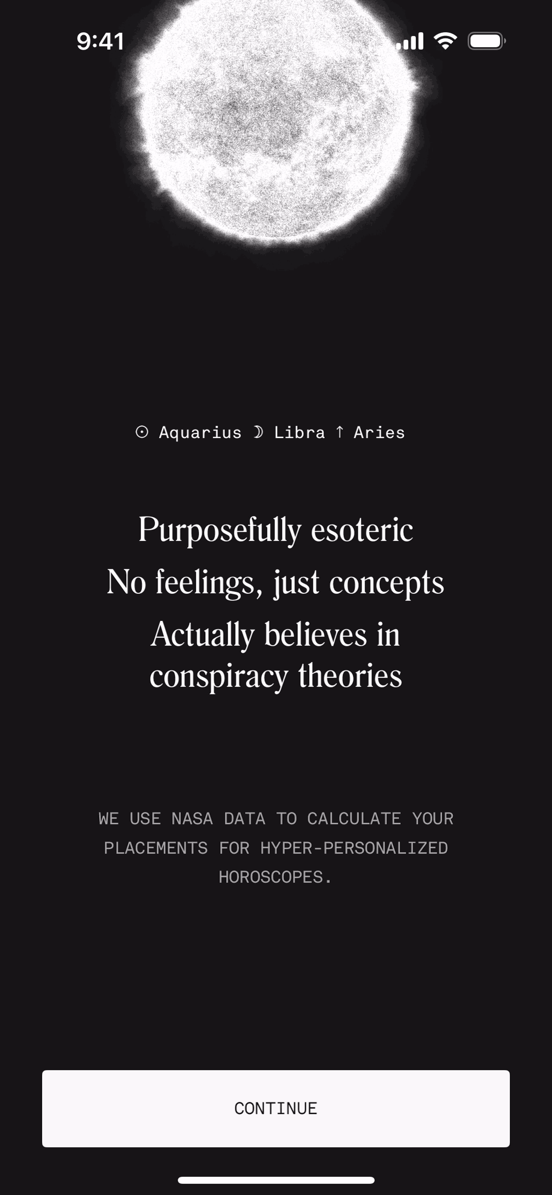 Co–Star iOS Lifestyle interface screenshot 13