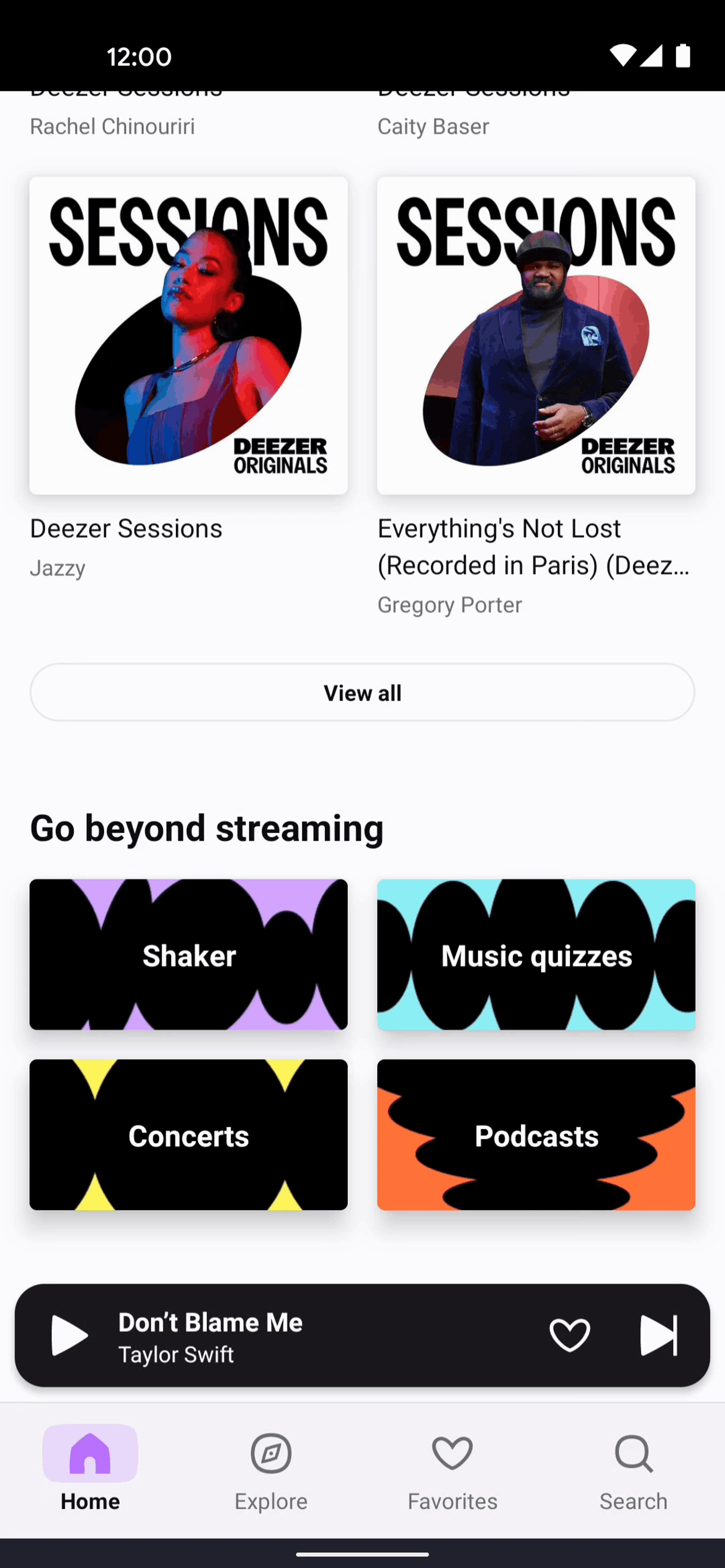 Deezer Android Entertainment interface screenshot 3