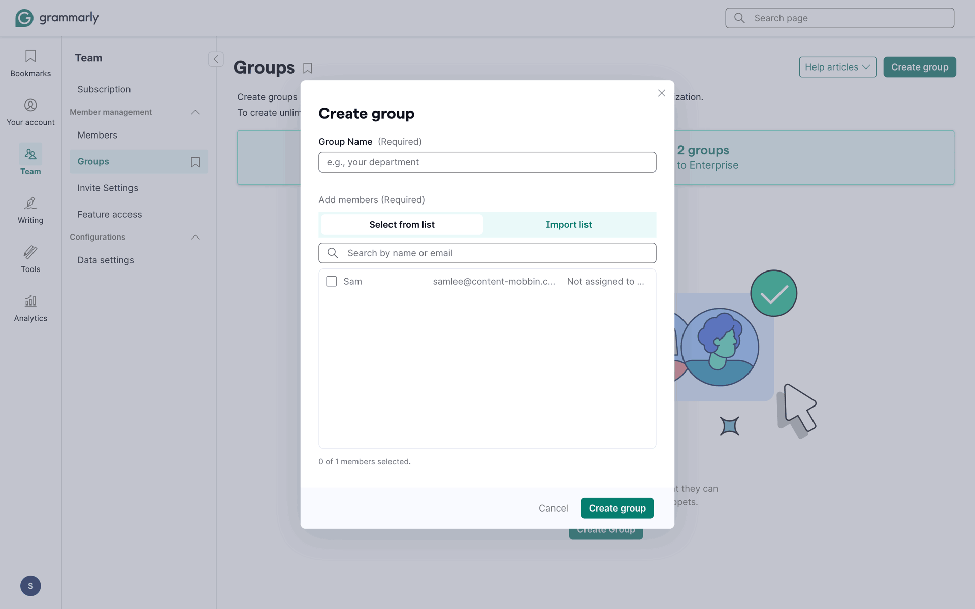 Grammarly Web AI interface screenshot 13