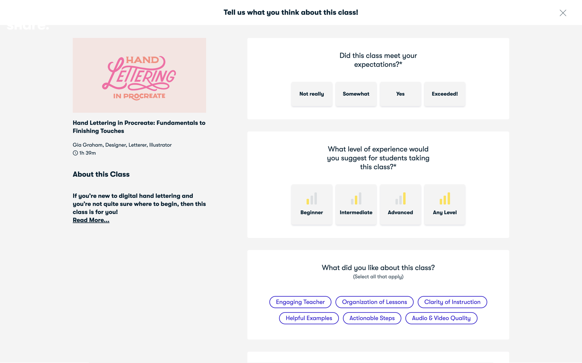 Skillshare Web Education interface screenshot 21