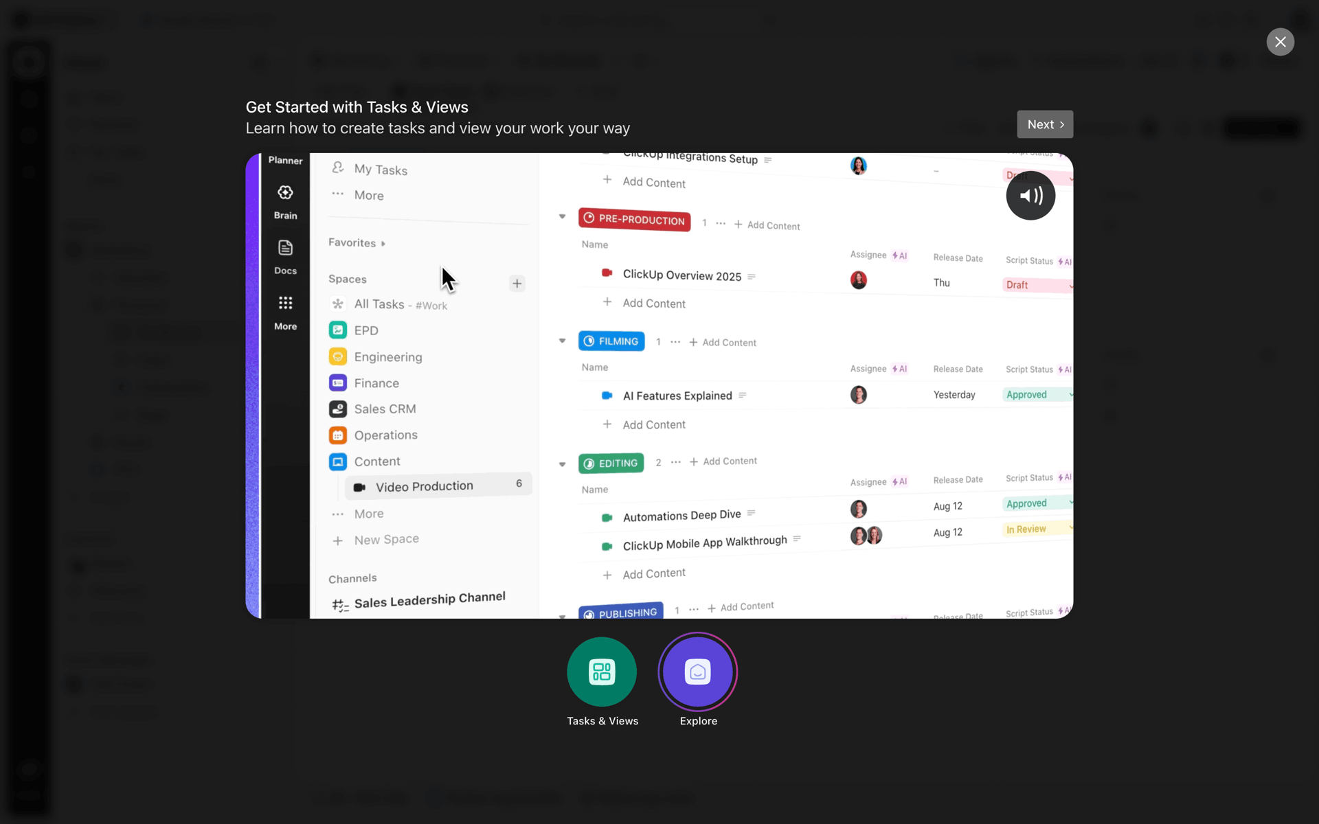 ClickUp Web Business interface screenshot 4