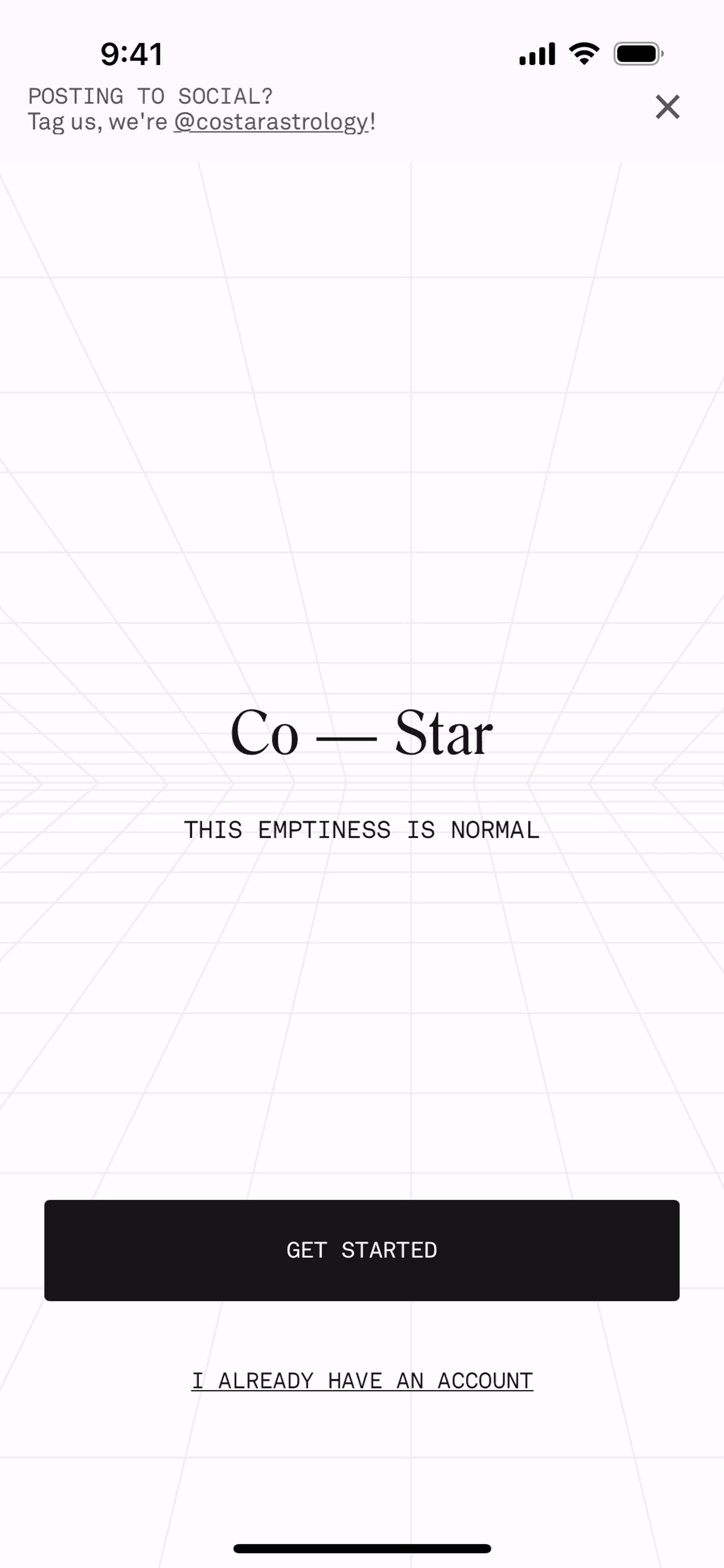 Co–Star iOS Lifestyle interface screenshot 3