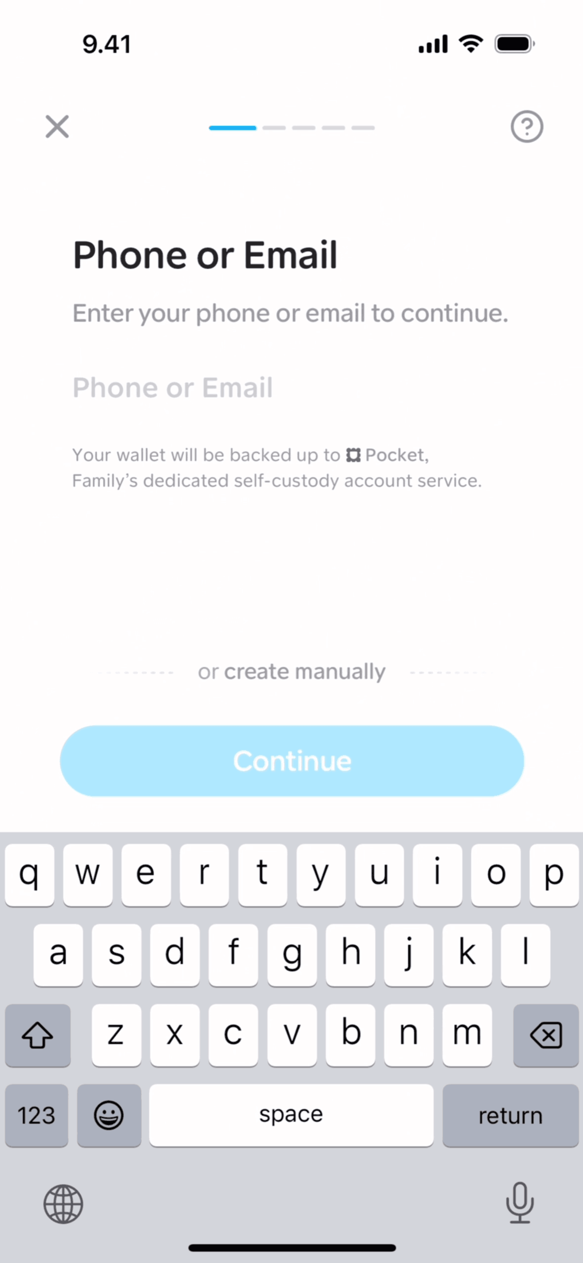 Family iOS Crypto & Web3 interface screenshot 2