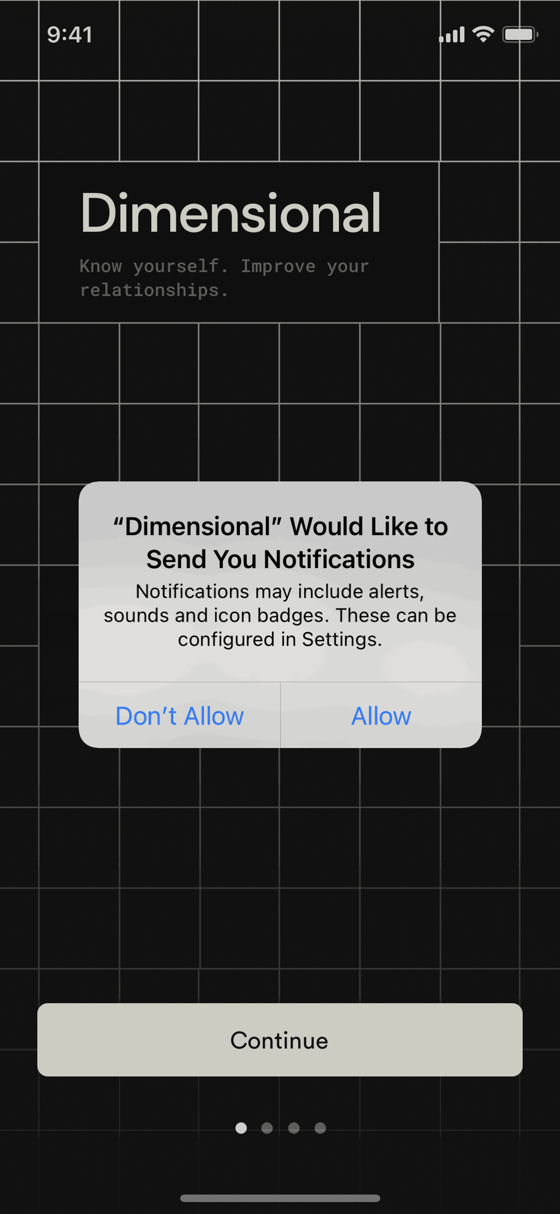 Dimensional iOS Social Networking interface screenshot 6