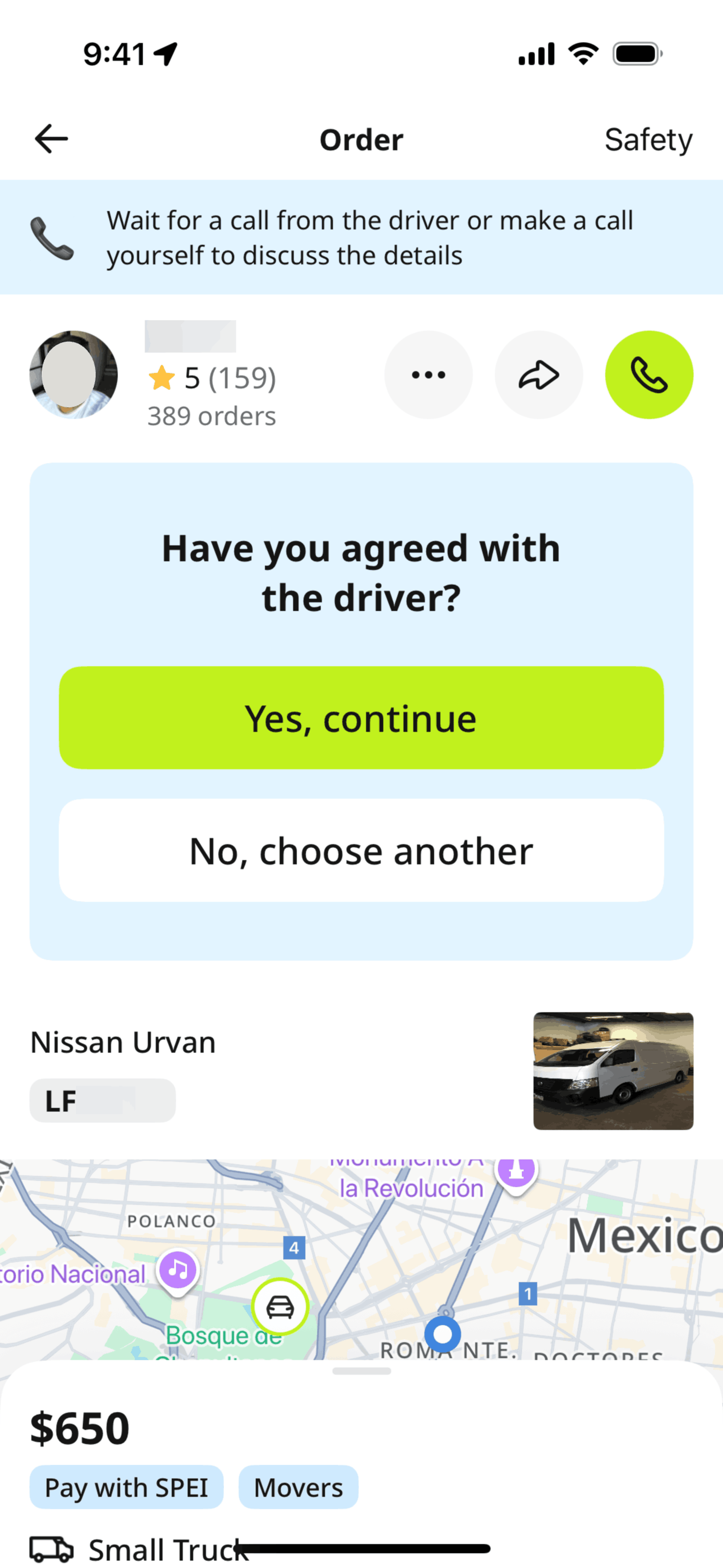 inDrive iOS Travel & Transportation interface screenshot 7