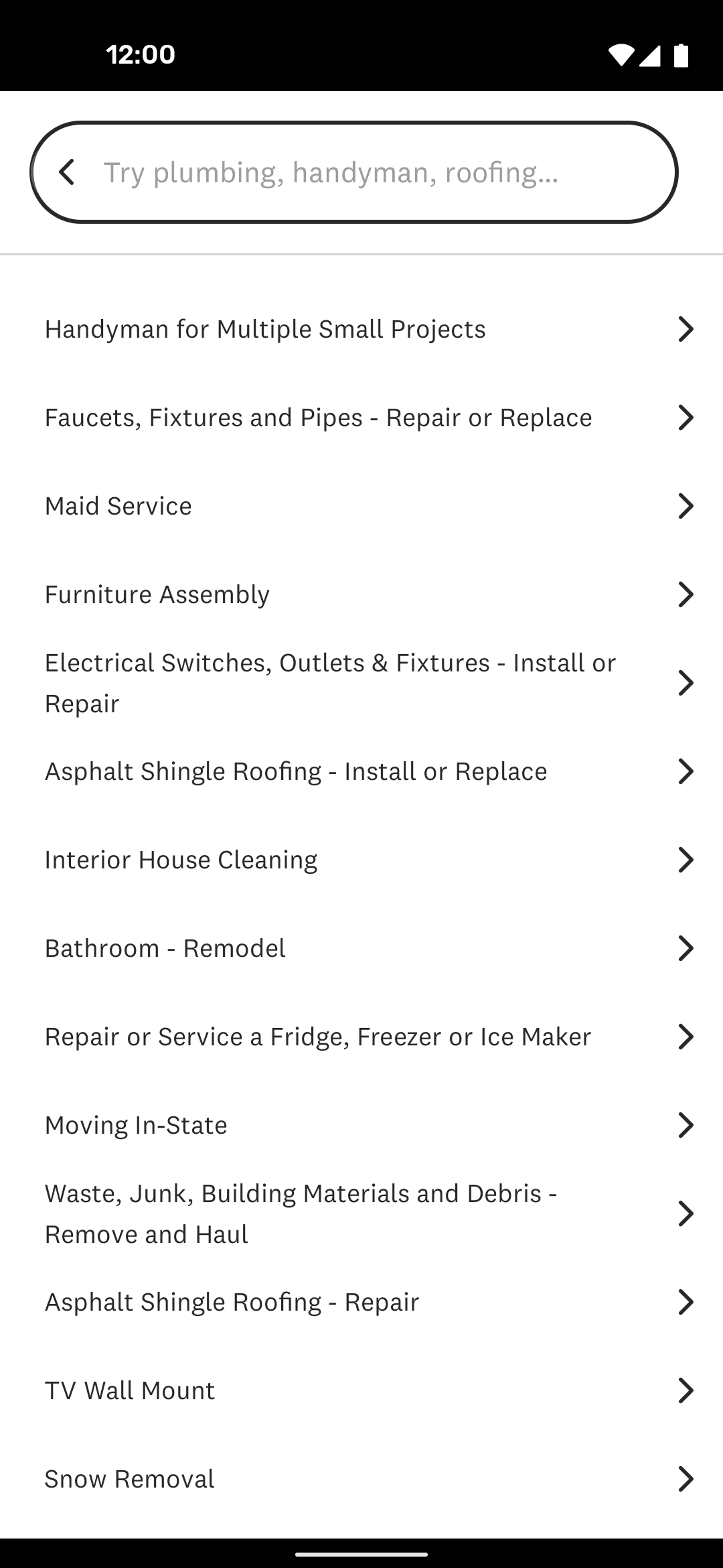Angi Android Lifestyle interface screenshot 21
