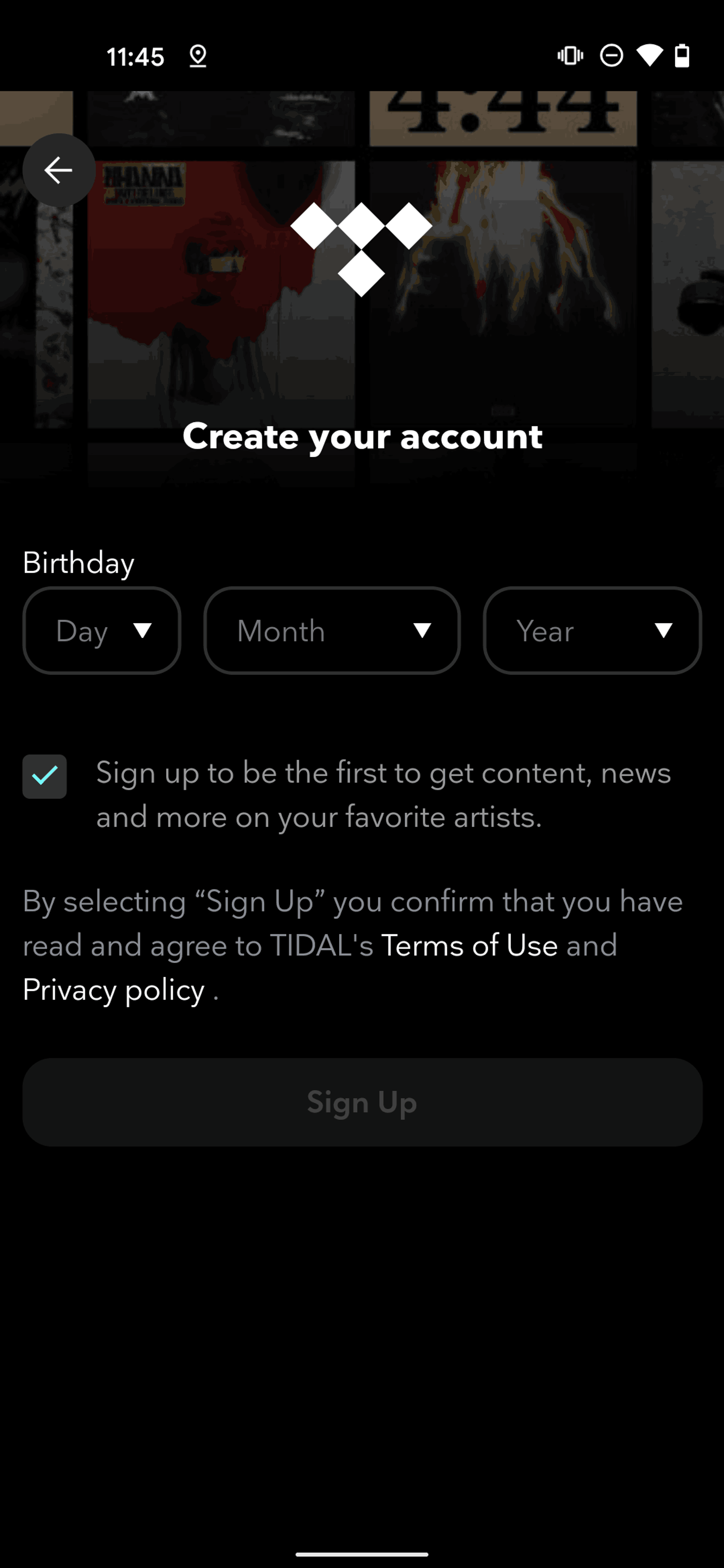 TIDAL Android Music & Audio interface screenshot 8