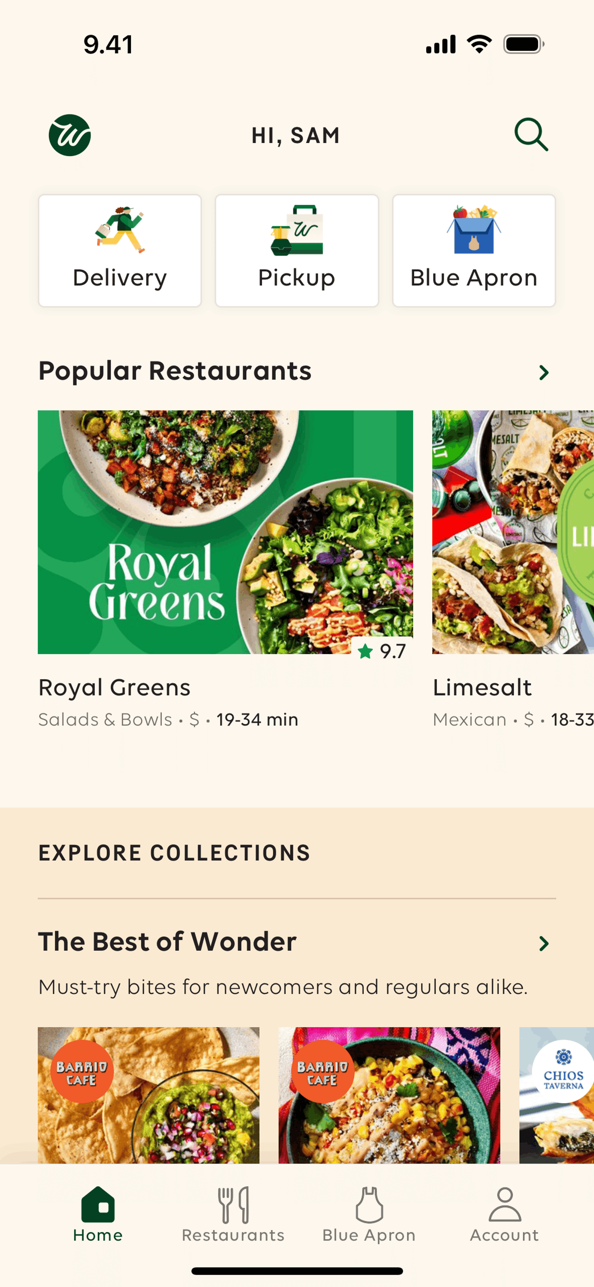 Wonder iOS Food & Drink interface screenshot 11