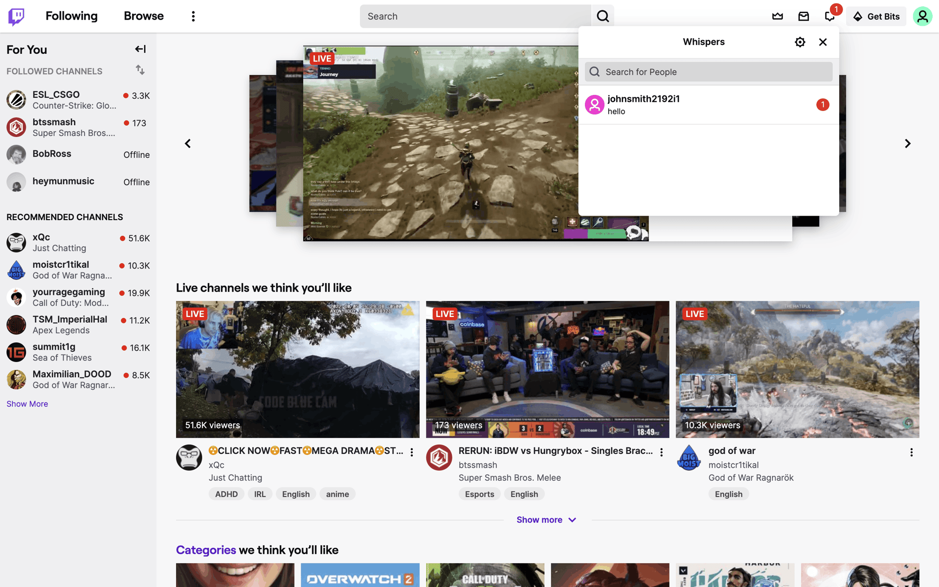 Twitch Web Photo & Video interface screenshot 16