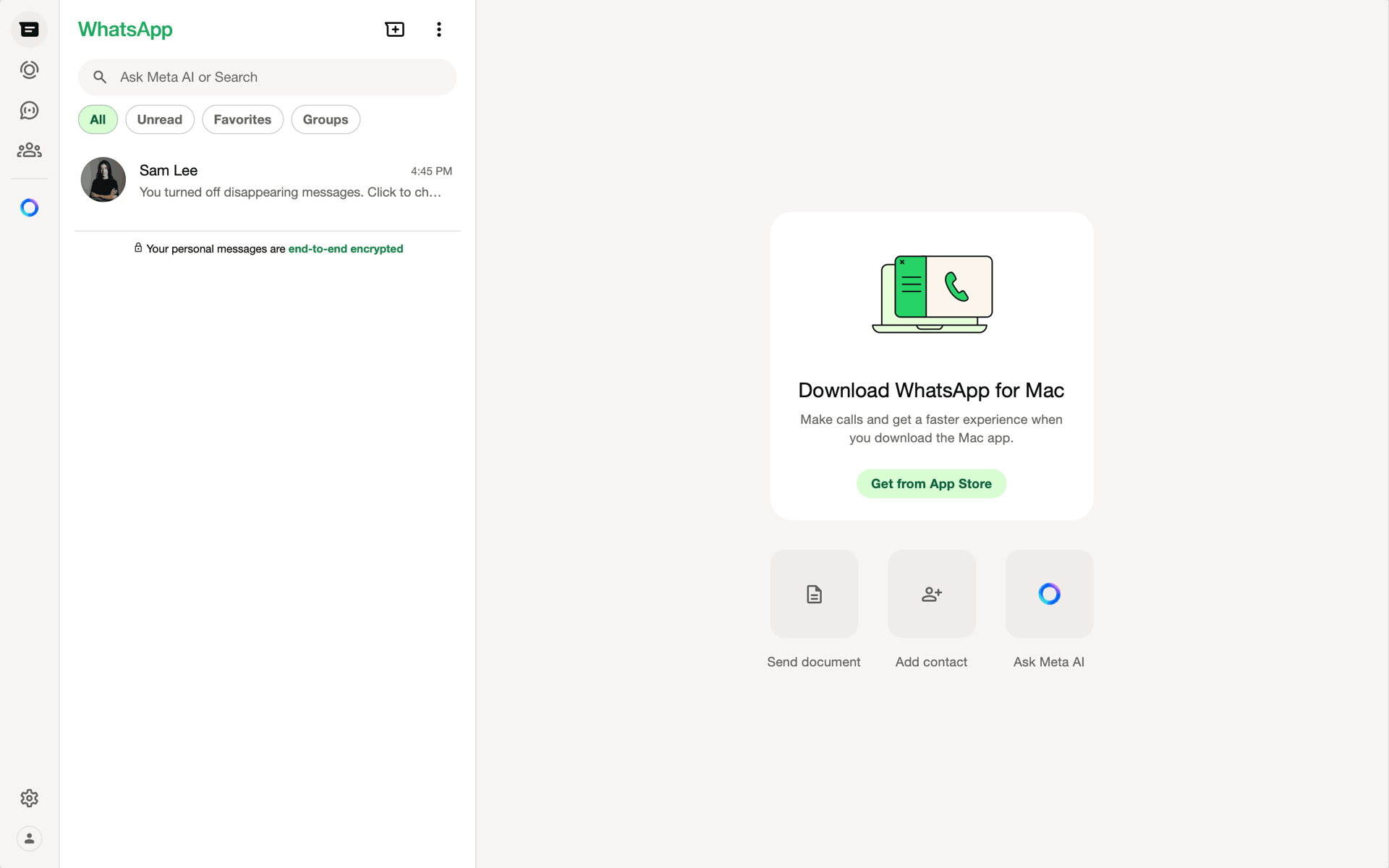 WhatsApp Web Social Networking interface screenshot 23