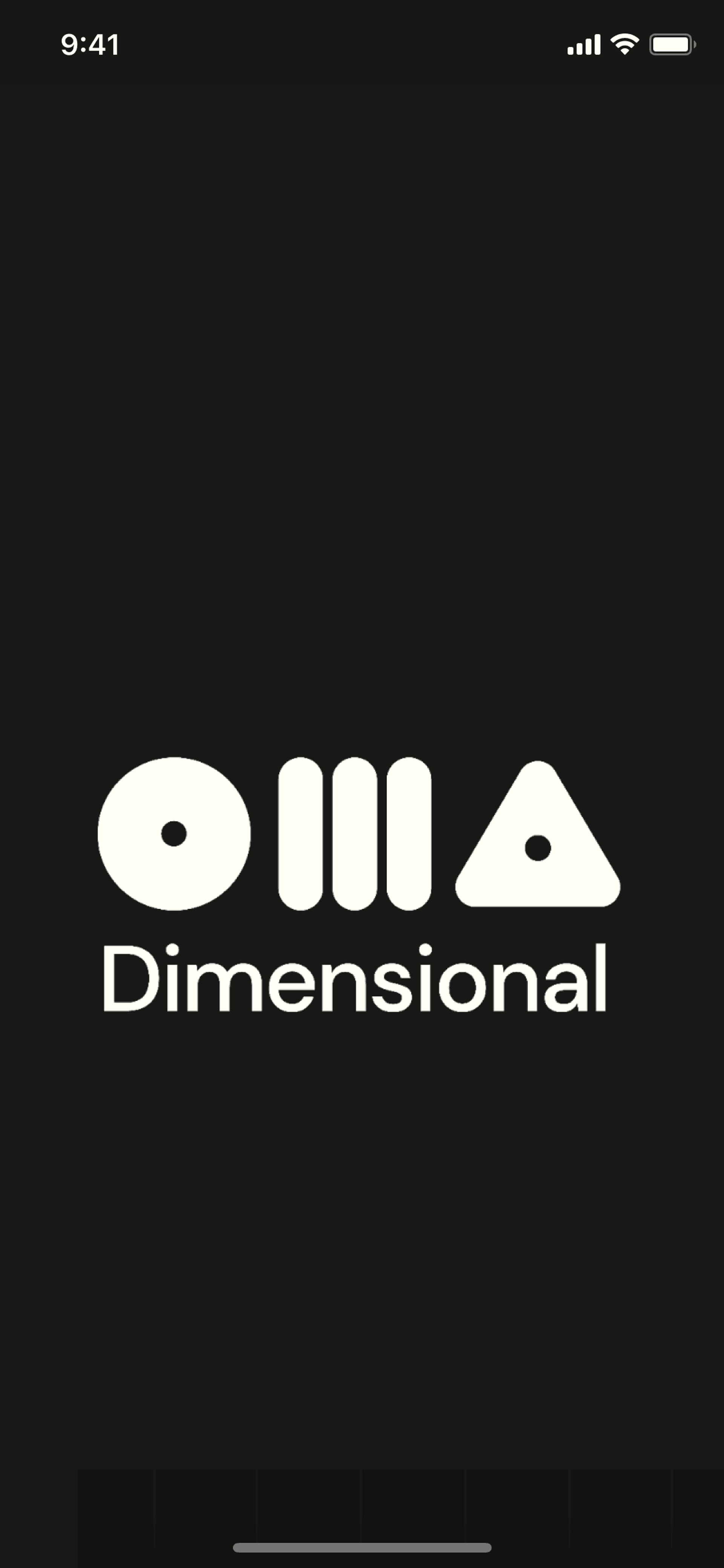 Dimensional iOS Social Networking interface screenshot 1