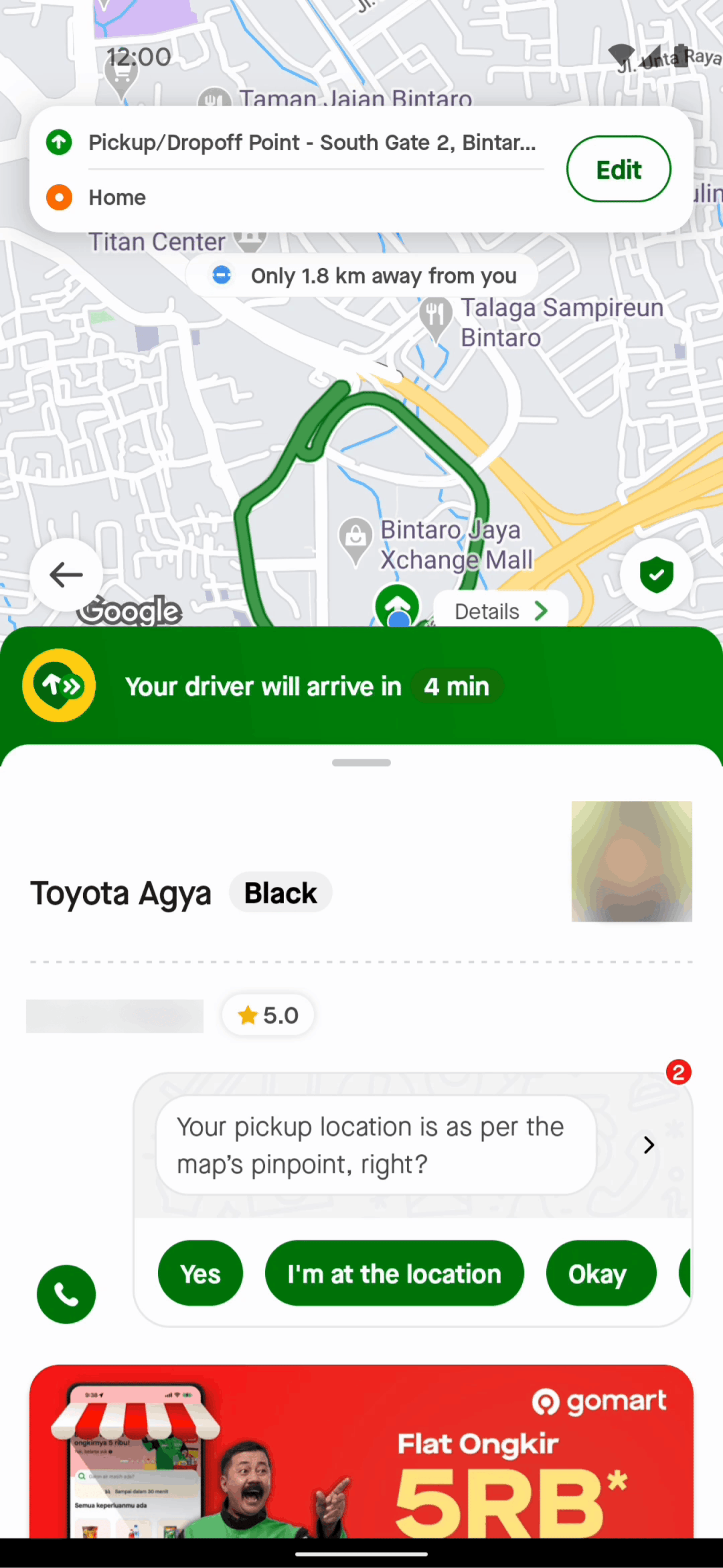 Gojek Android Travel & Transportation interface screenshot 7