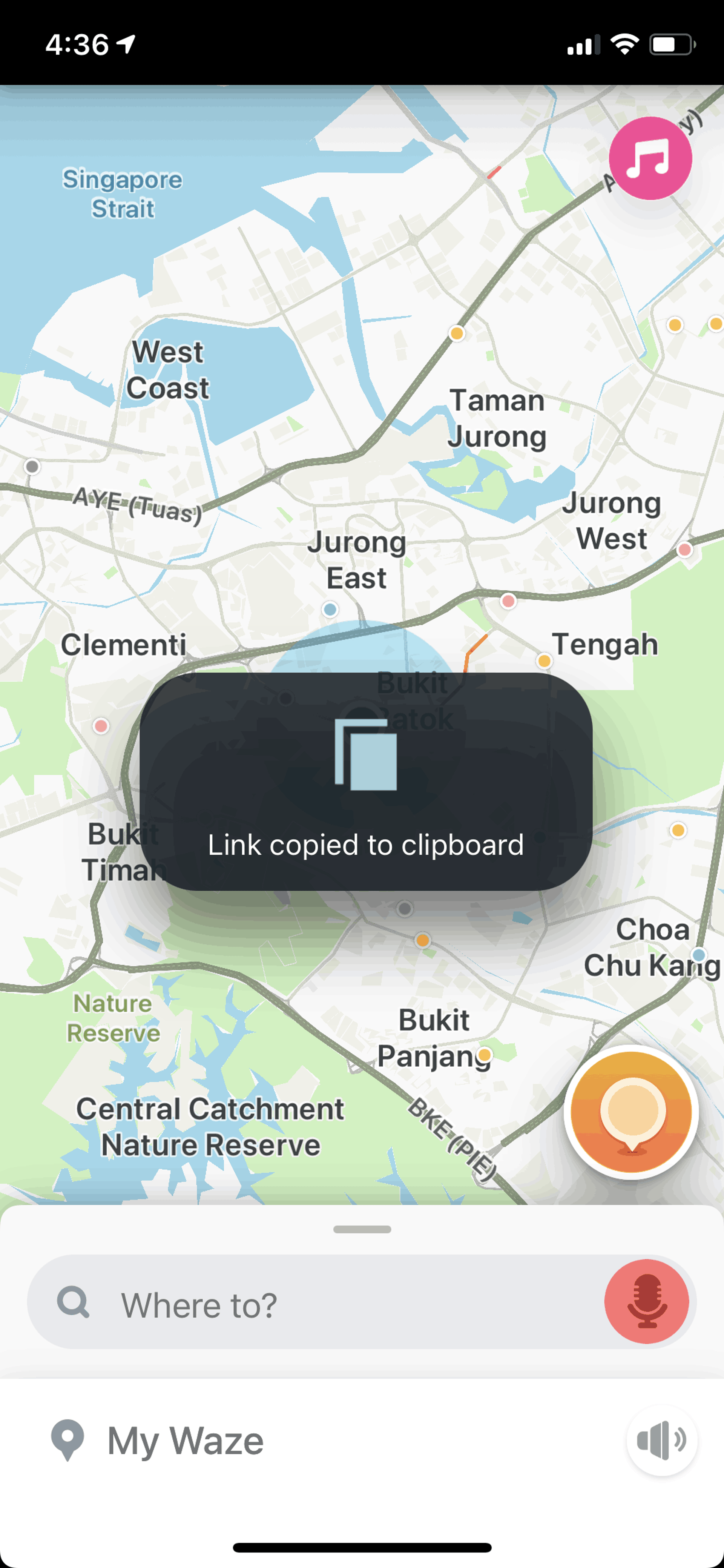 Waze iOS Maps & Navigation interface screenshot 18