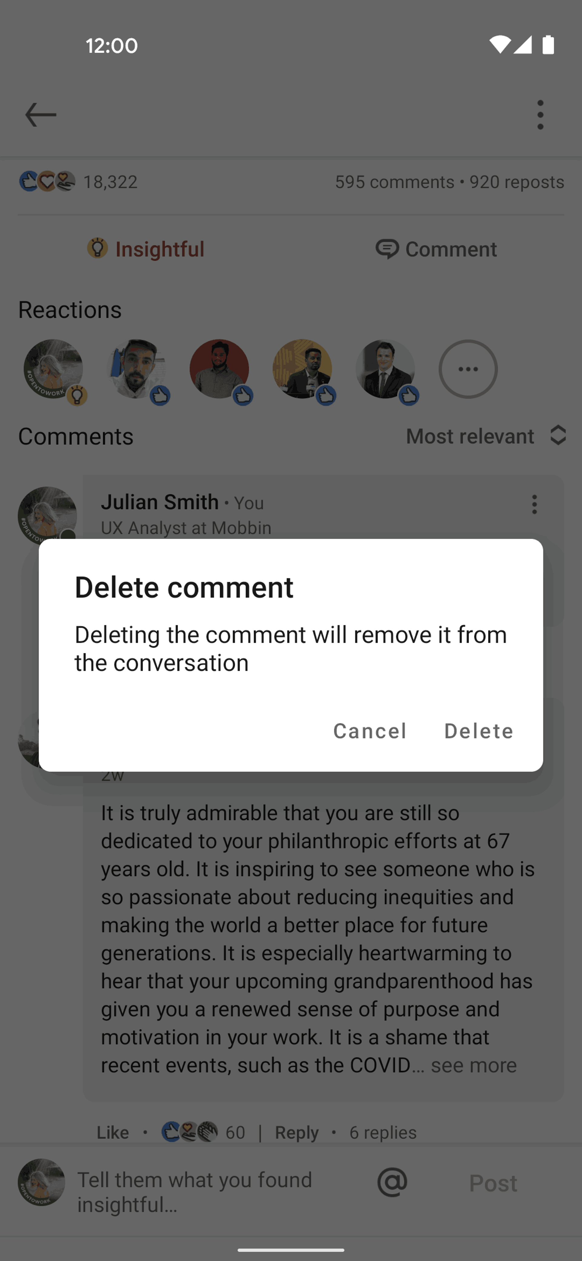 LinkedIn Android Business interface screenshot 14
