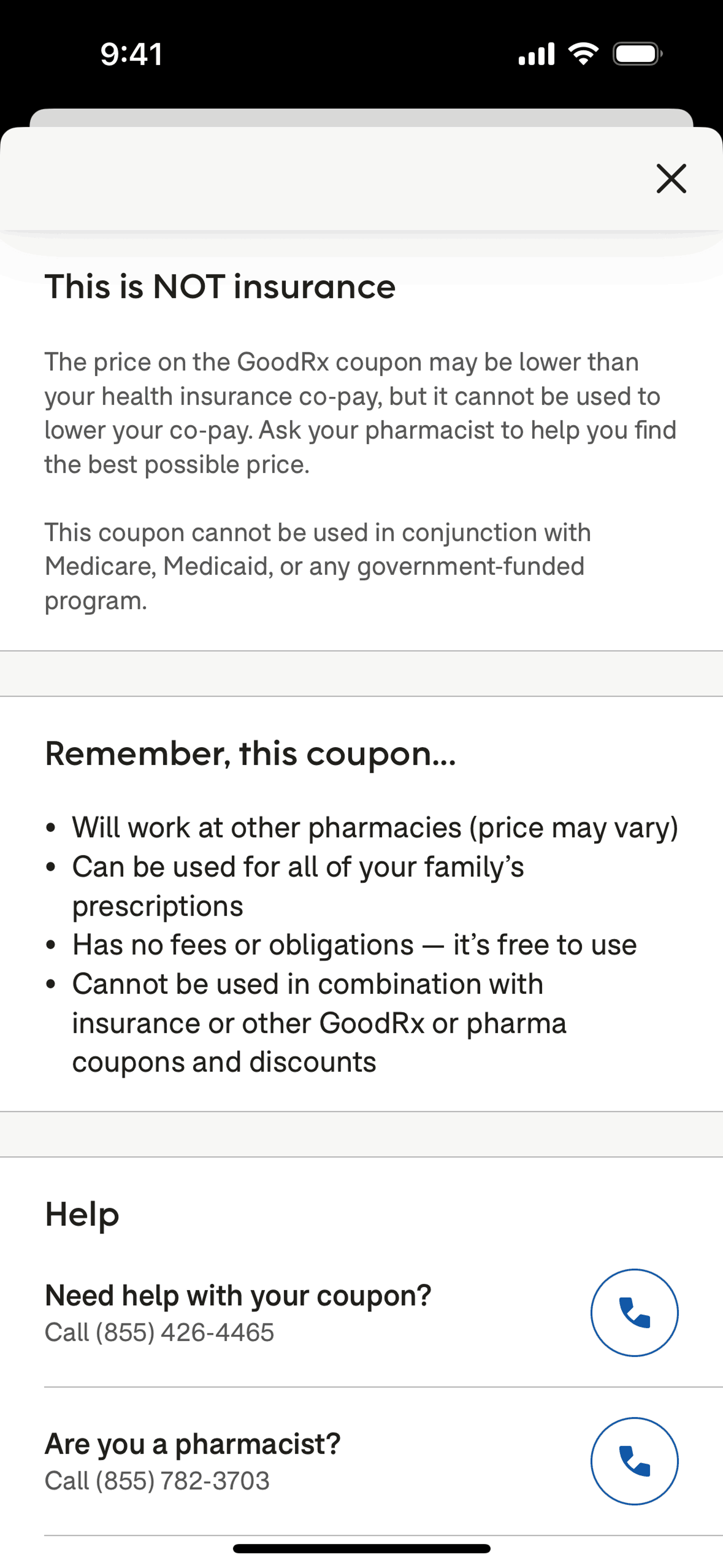 Medical app screen 3