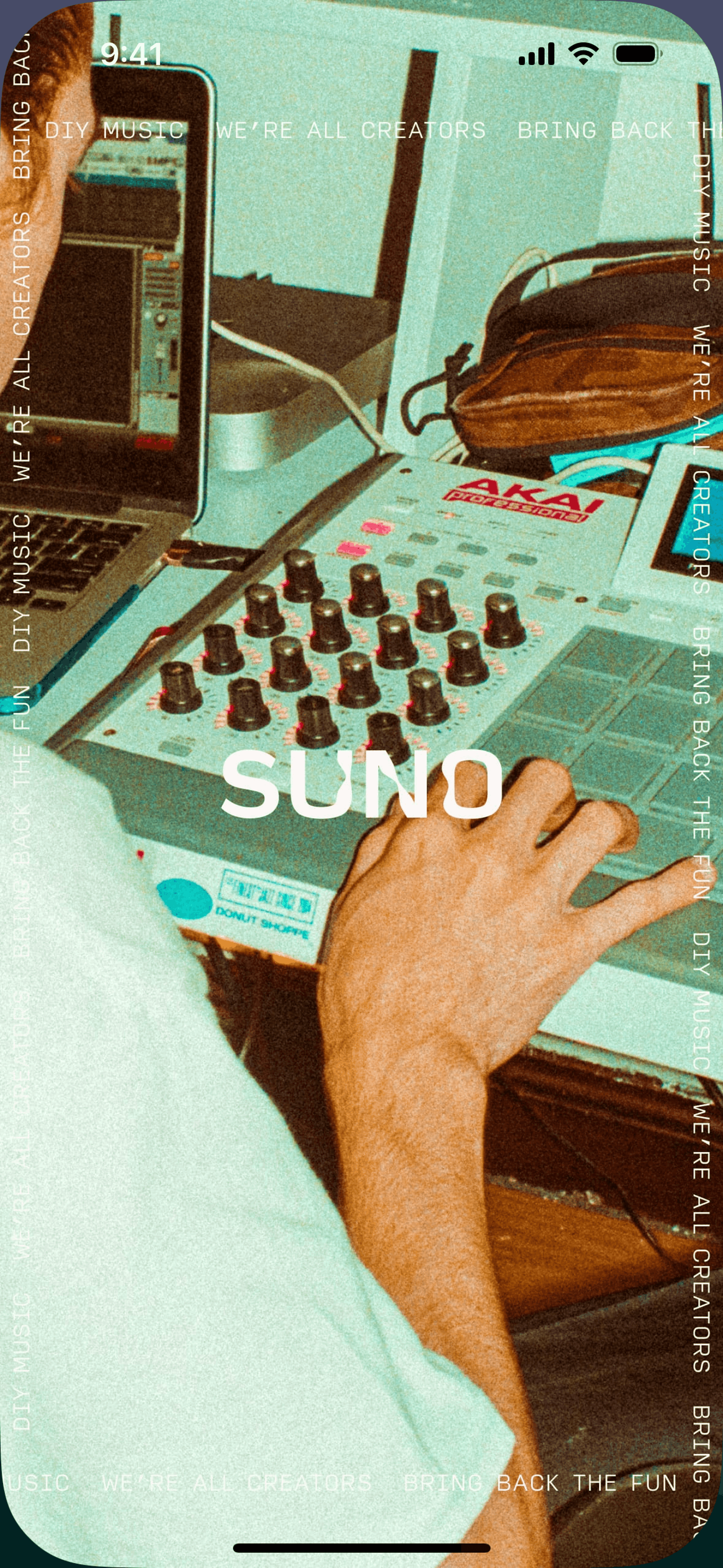 Suno iOS AI interface screenshot 1