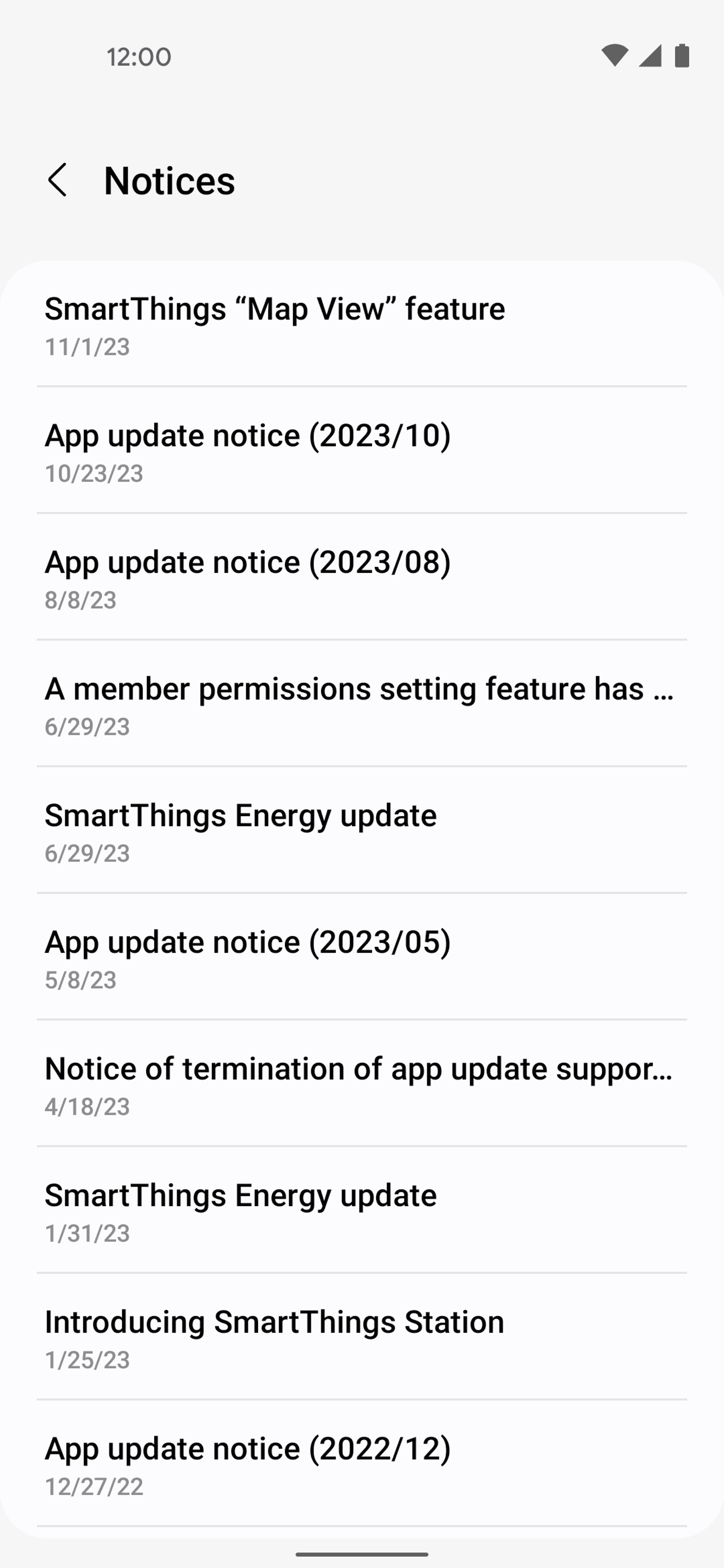 SmartThings Android Productivity interface screenshot 22