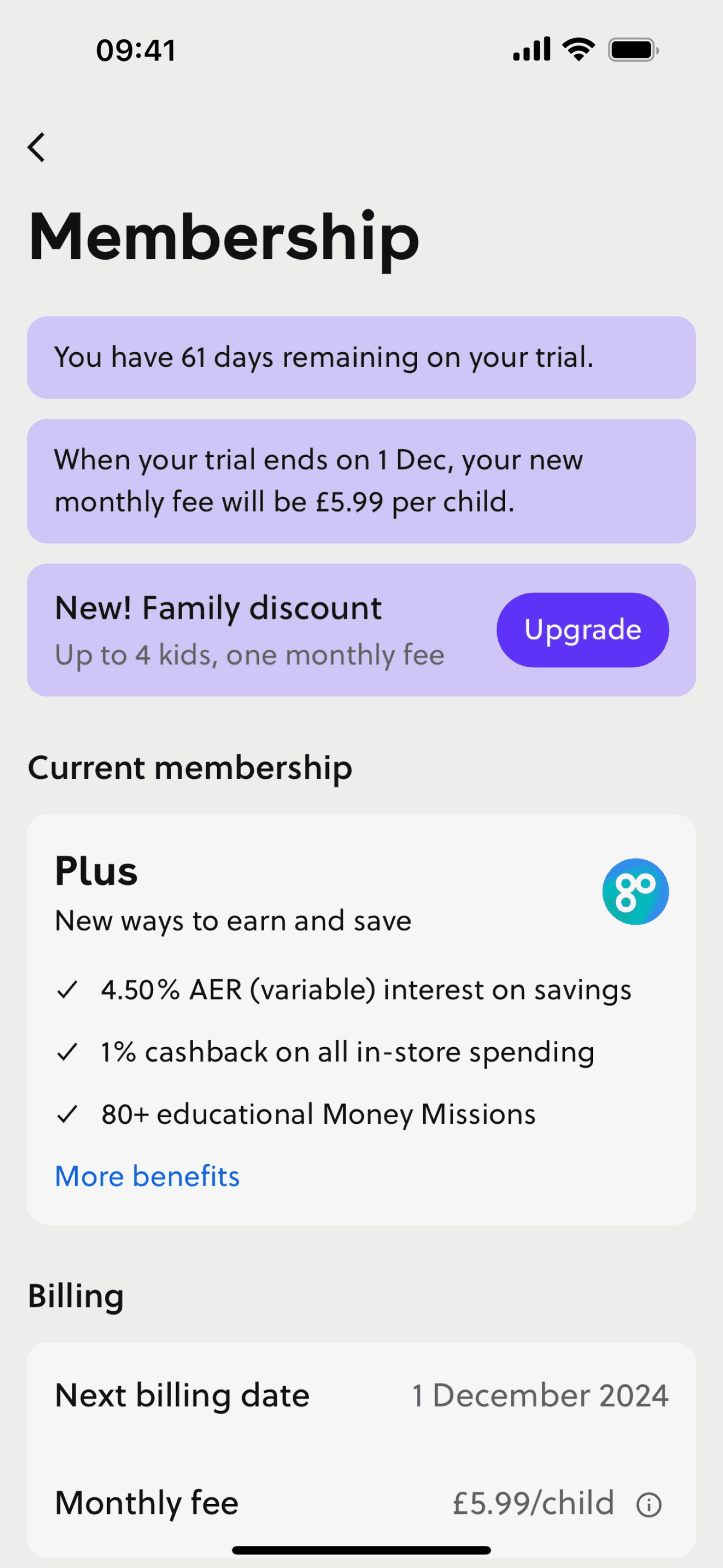 GoHenry iOS Finance interface screenshot 15