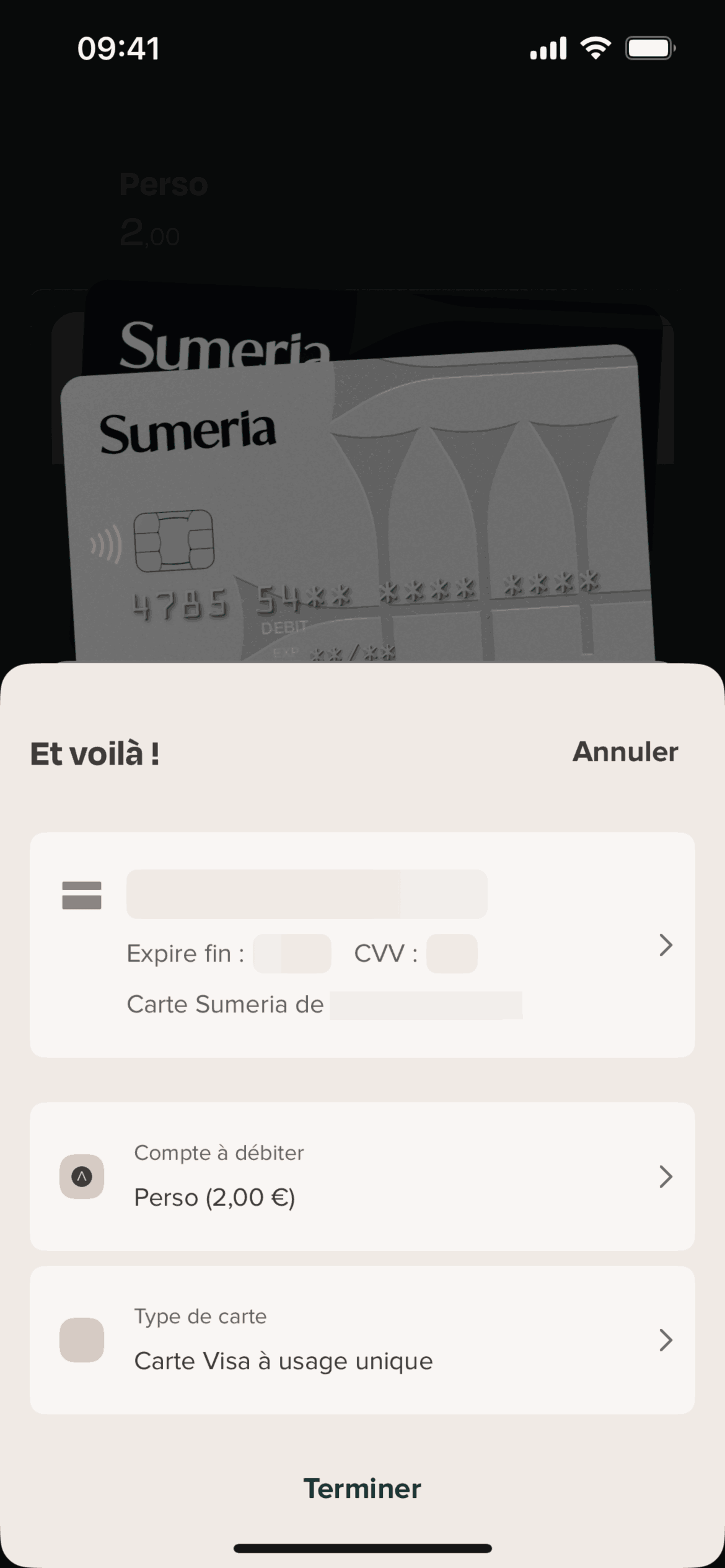 Sumeria iOS Finance interface screenshot 16