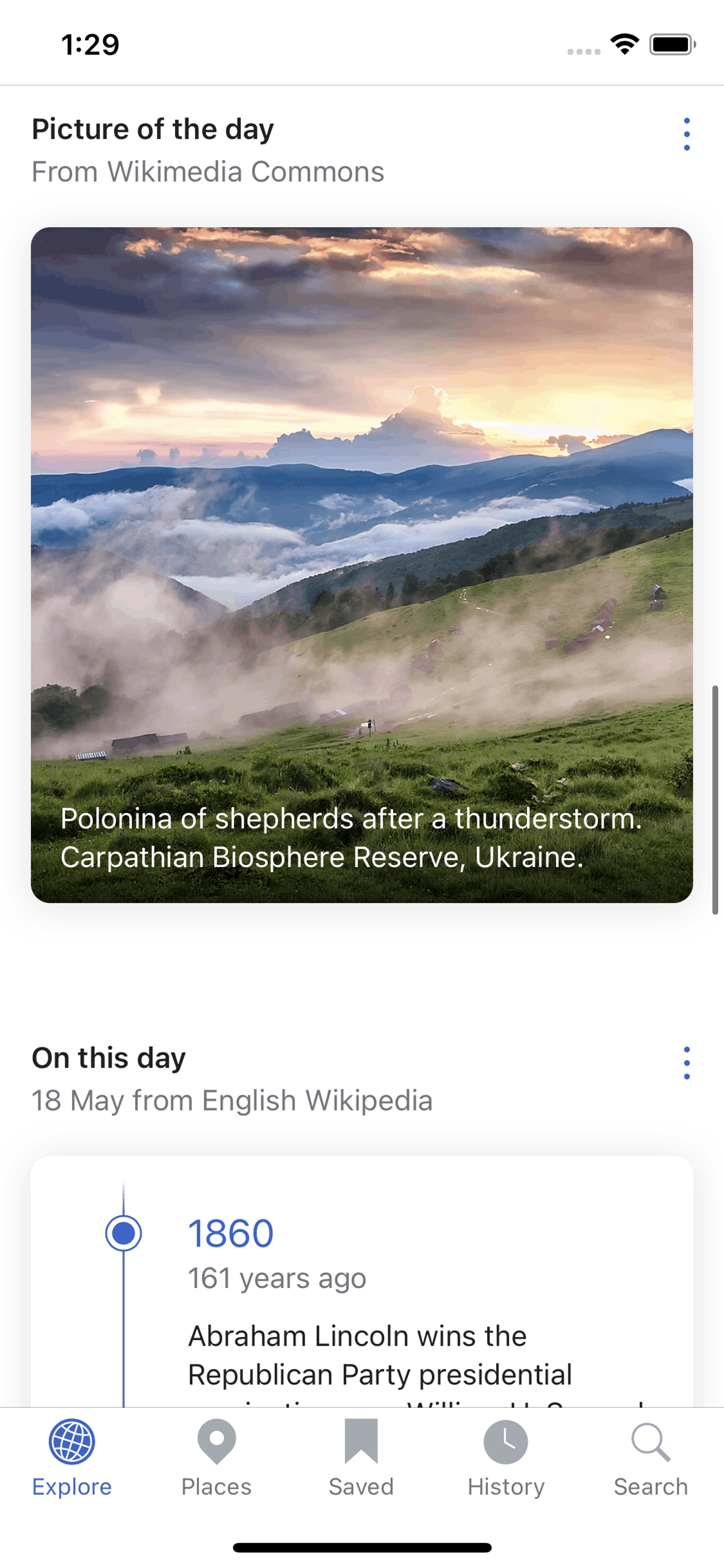 Wikipedia iOS Reference interface screenshot 16
