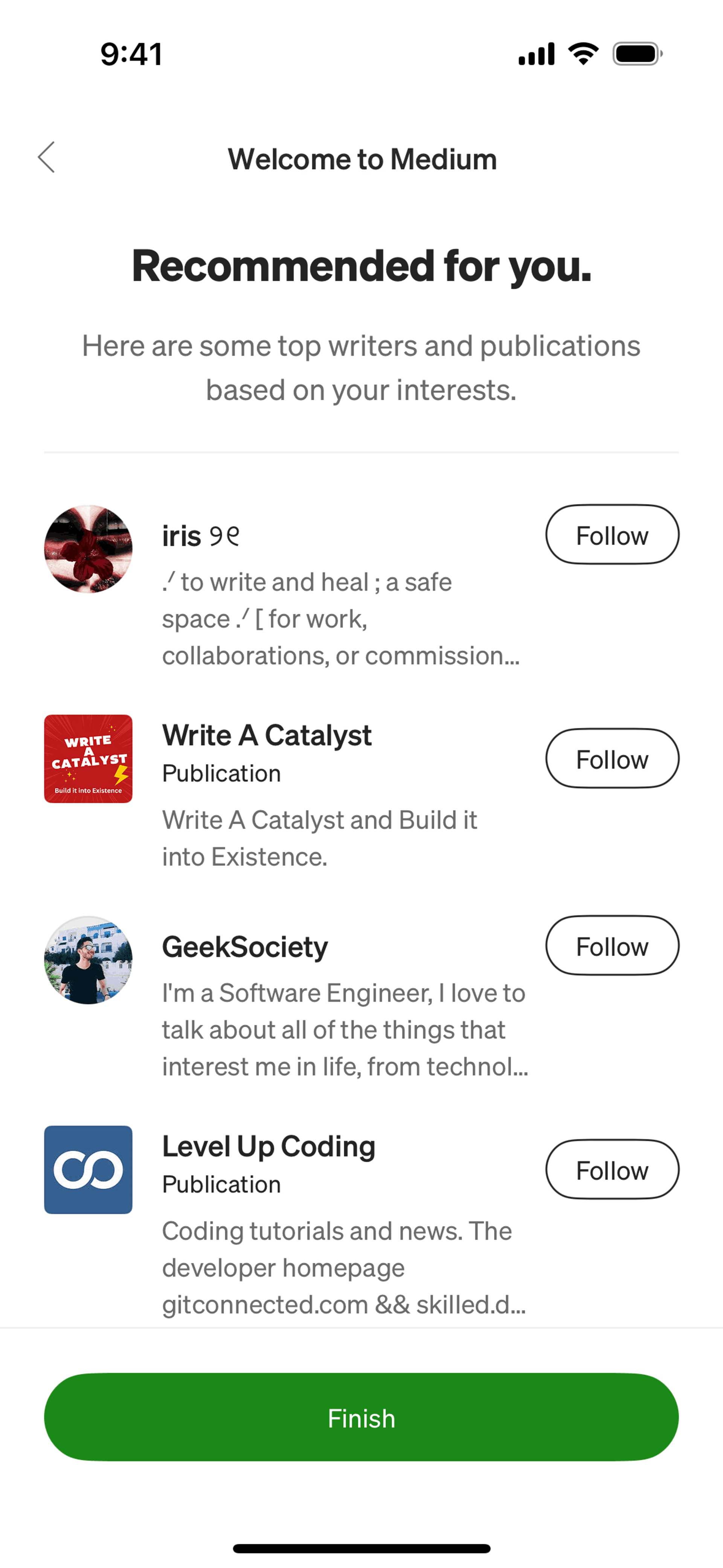 News app screen 2