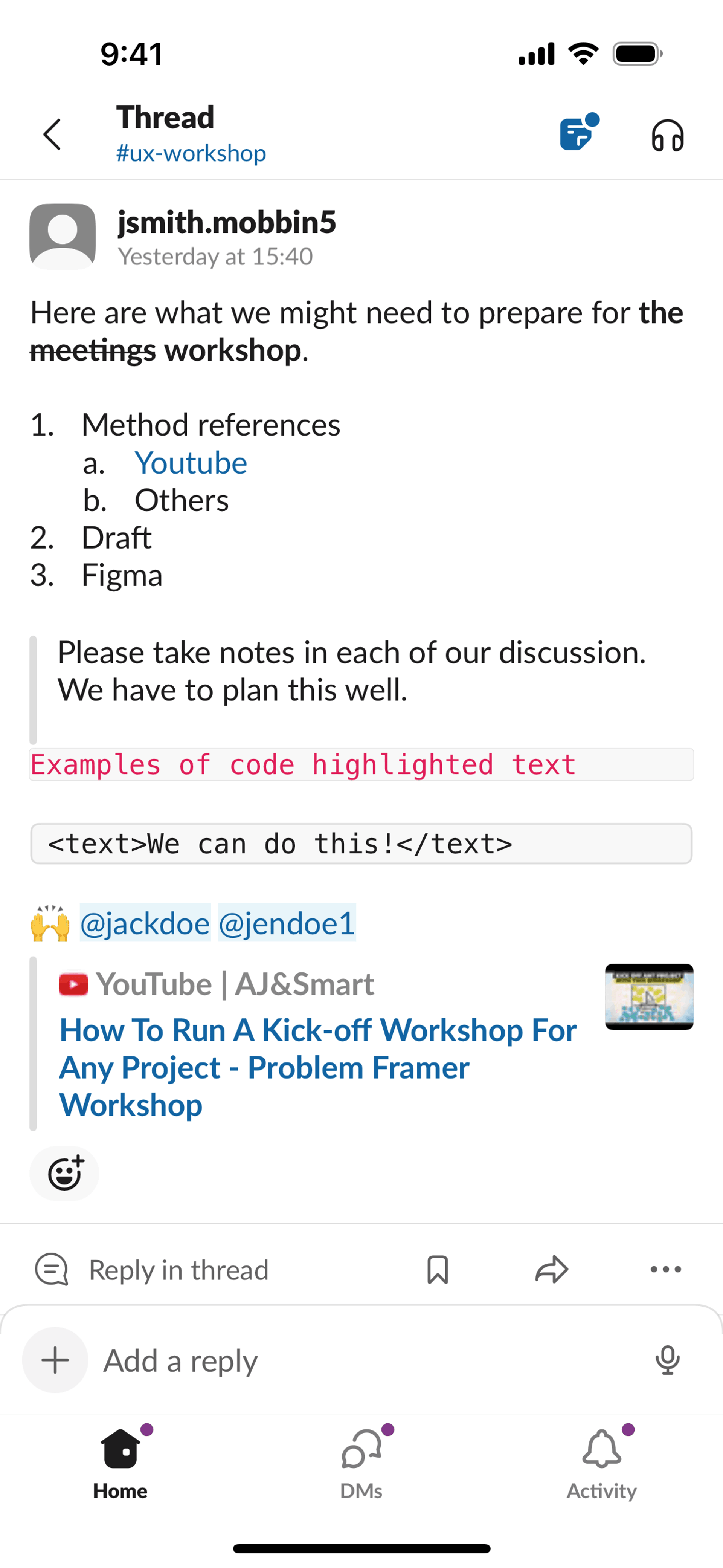 Slack iOS Business interface screenshot 18