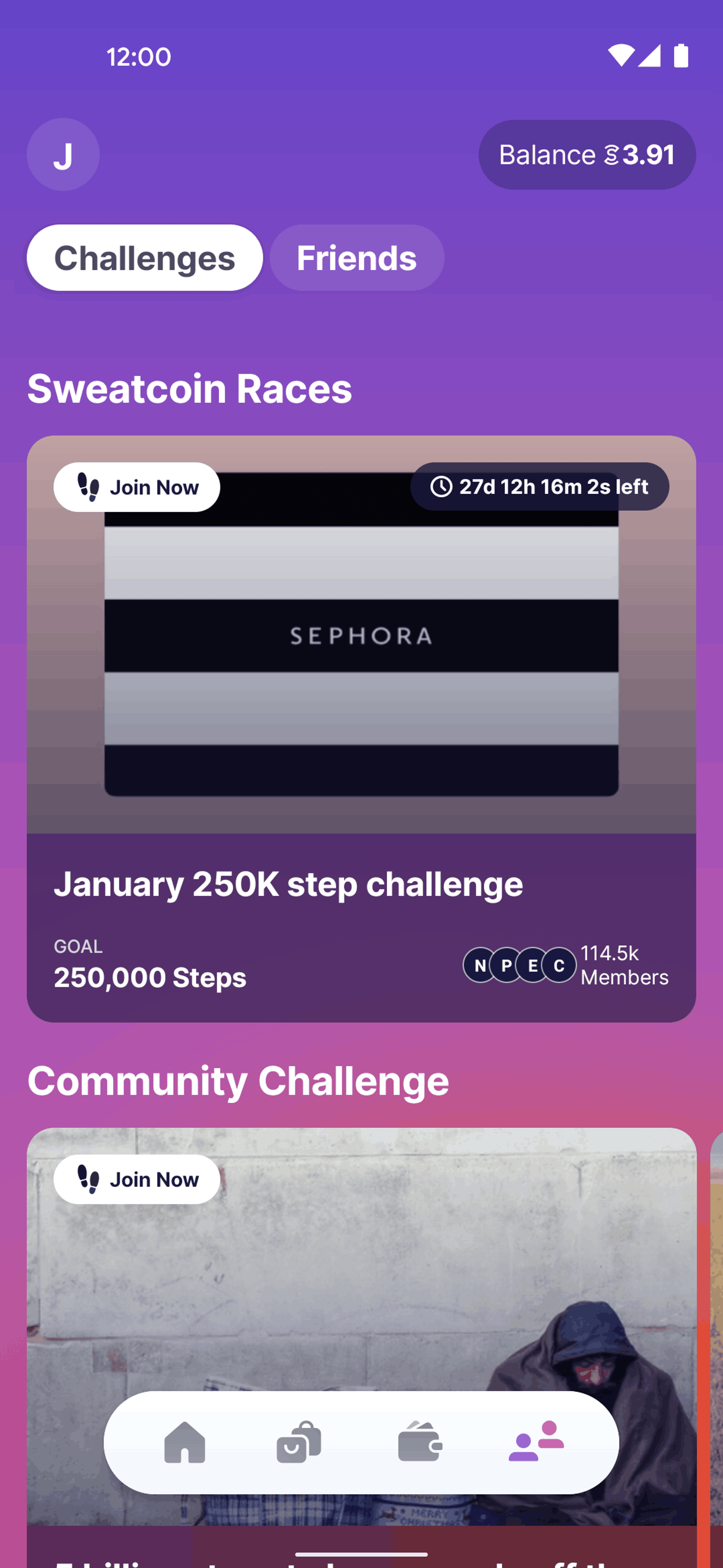 Sweatcoin Android Health & Fitness interface screenshot 4