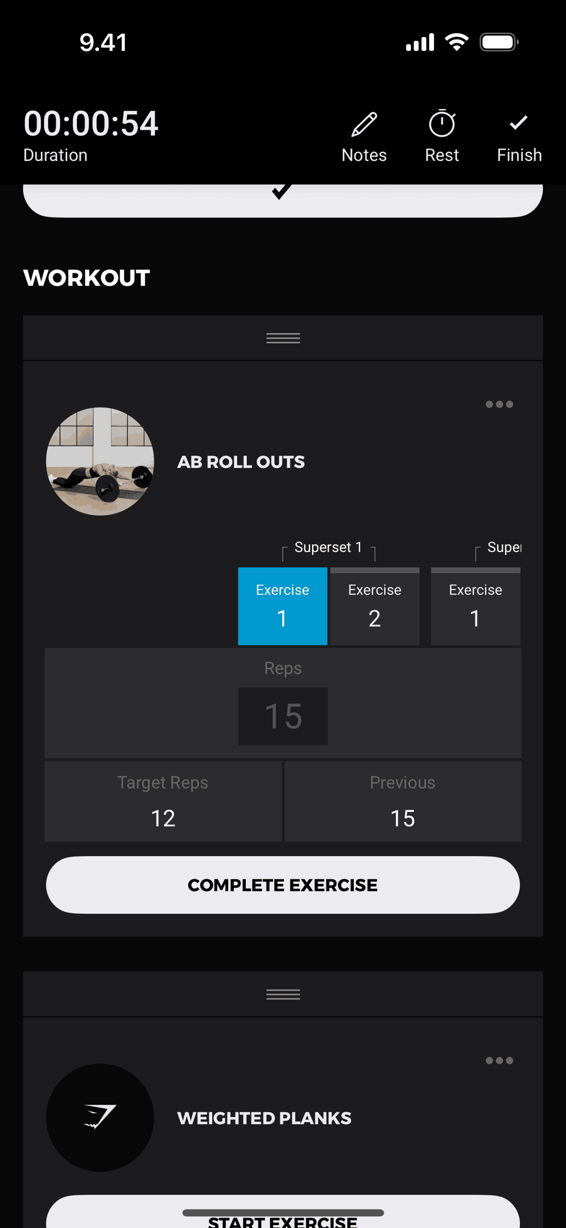Gymshark Training and Fitness iOS Health & Fitness interface screenshot 12