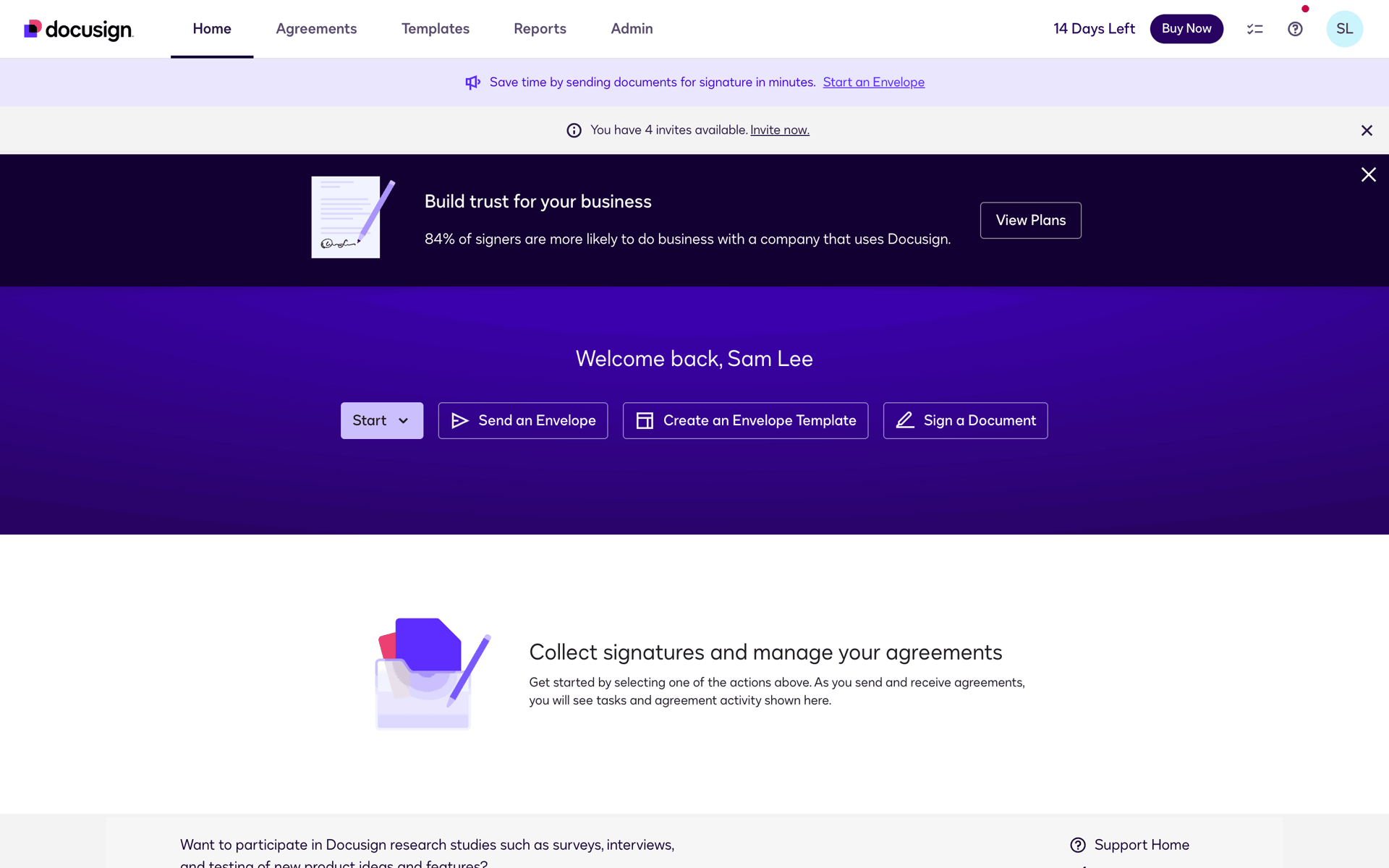 Docusign Web Business interface screenshot 13