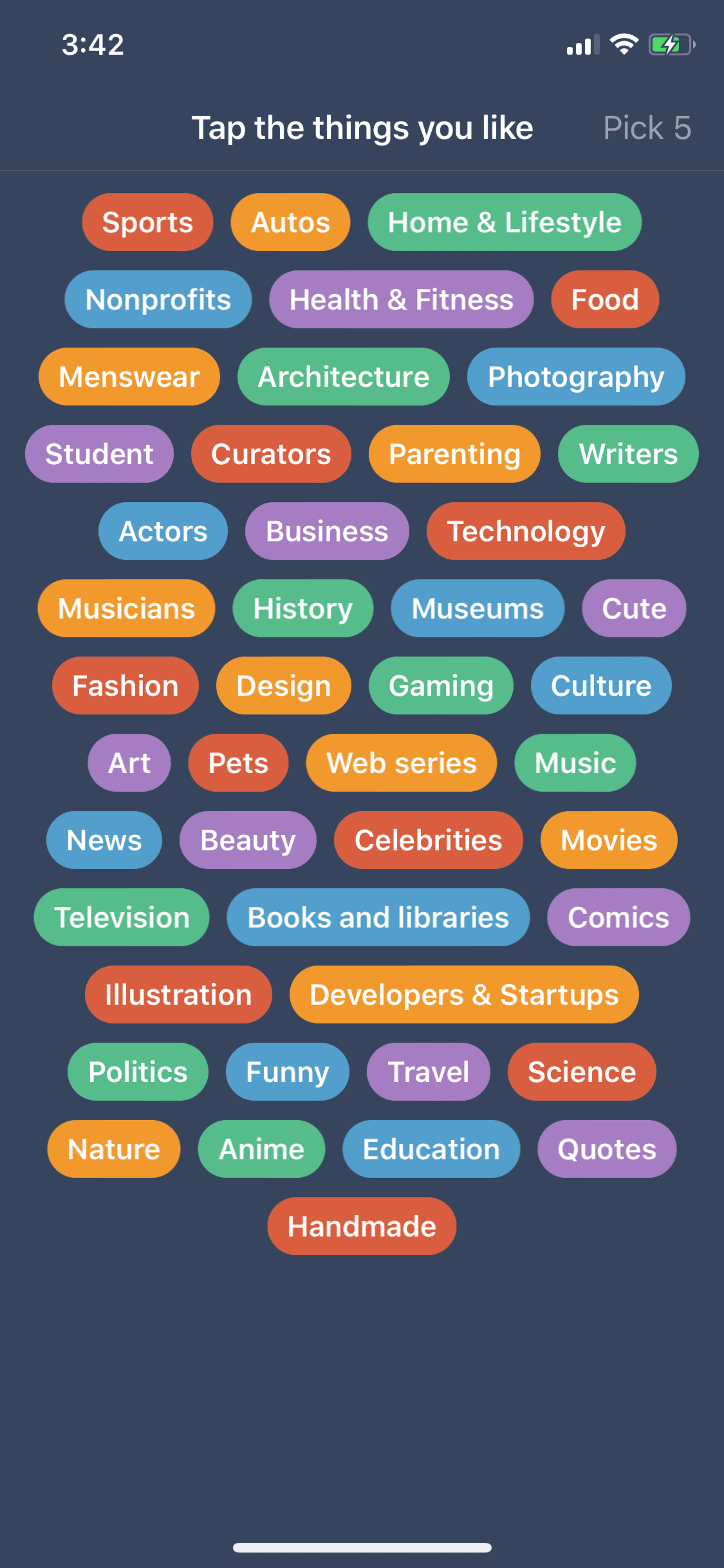 Tumblr iOS Social Networking interface screenshot 5