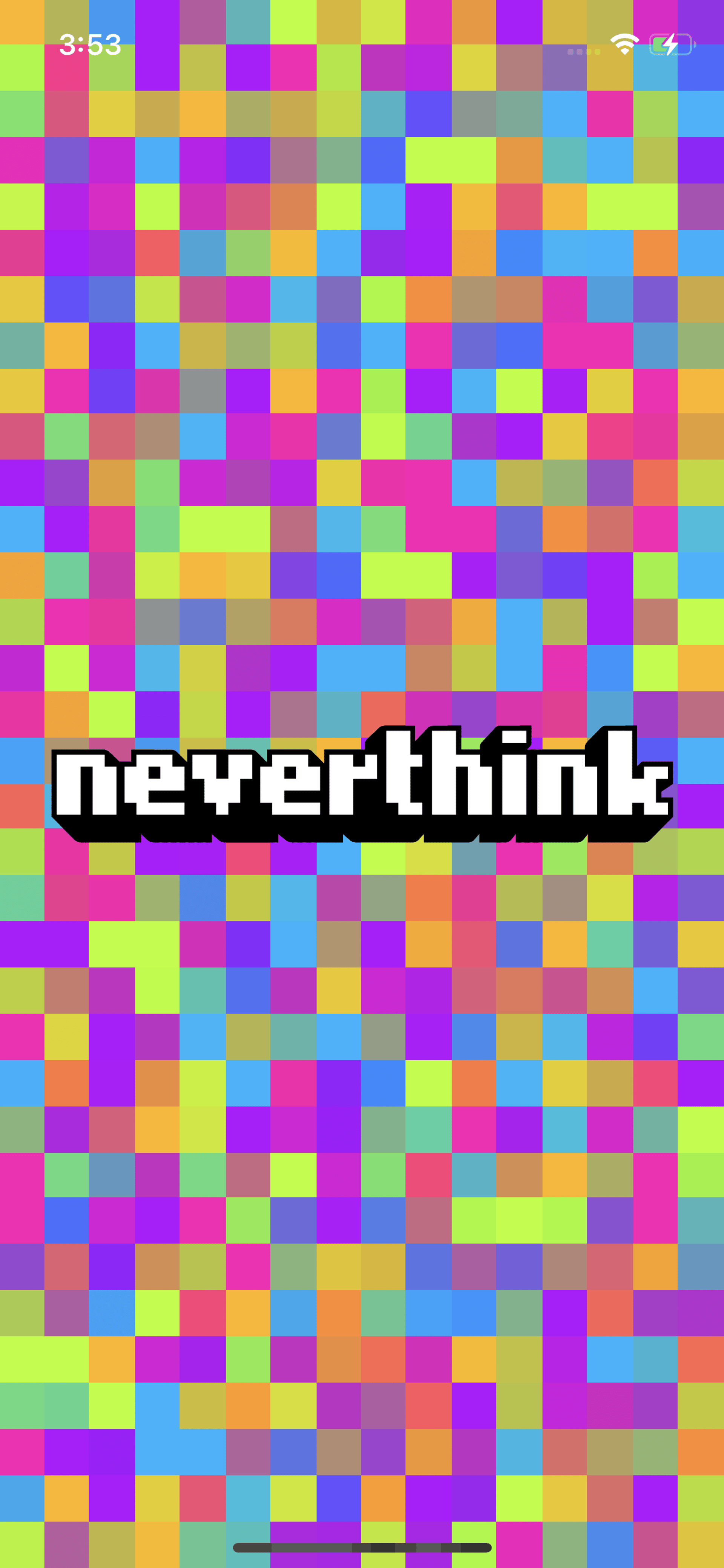 Neverthink iOS Entertainment interface screenshot 1