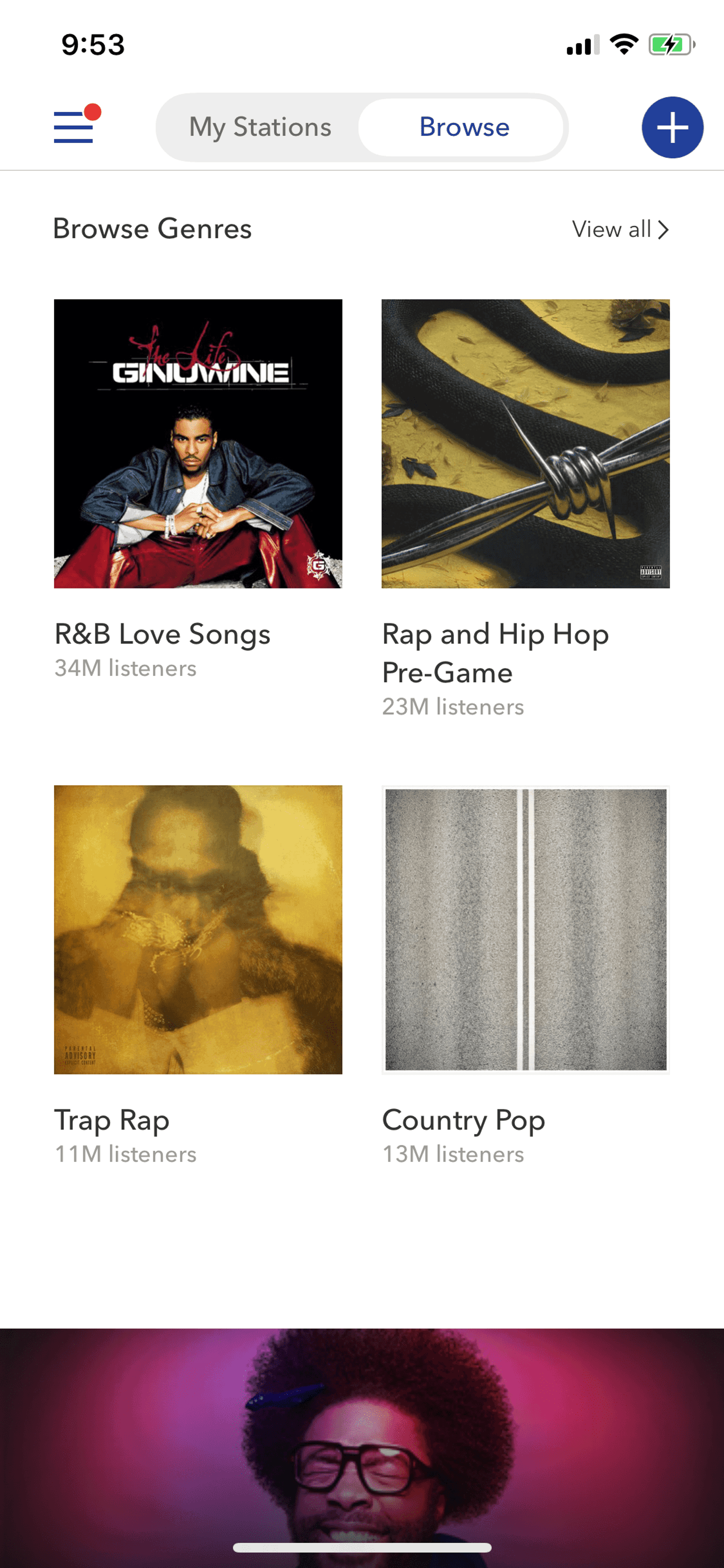 Pandora iOS Music & Audio interface screenshot 7